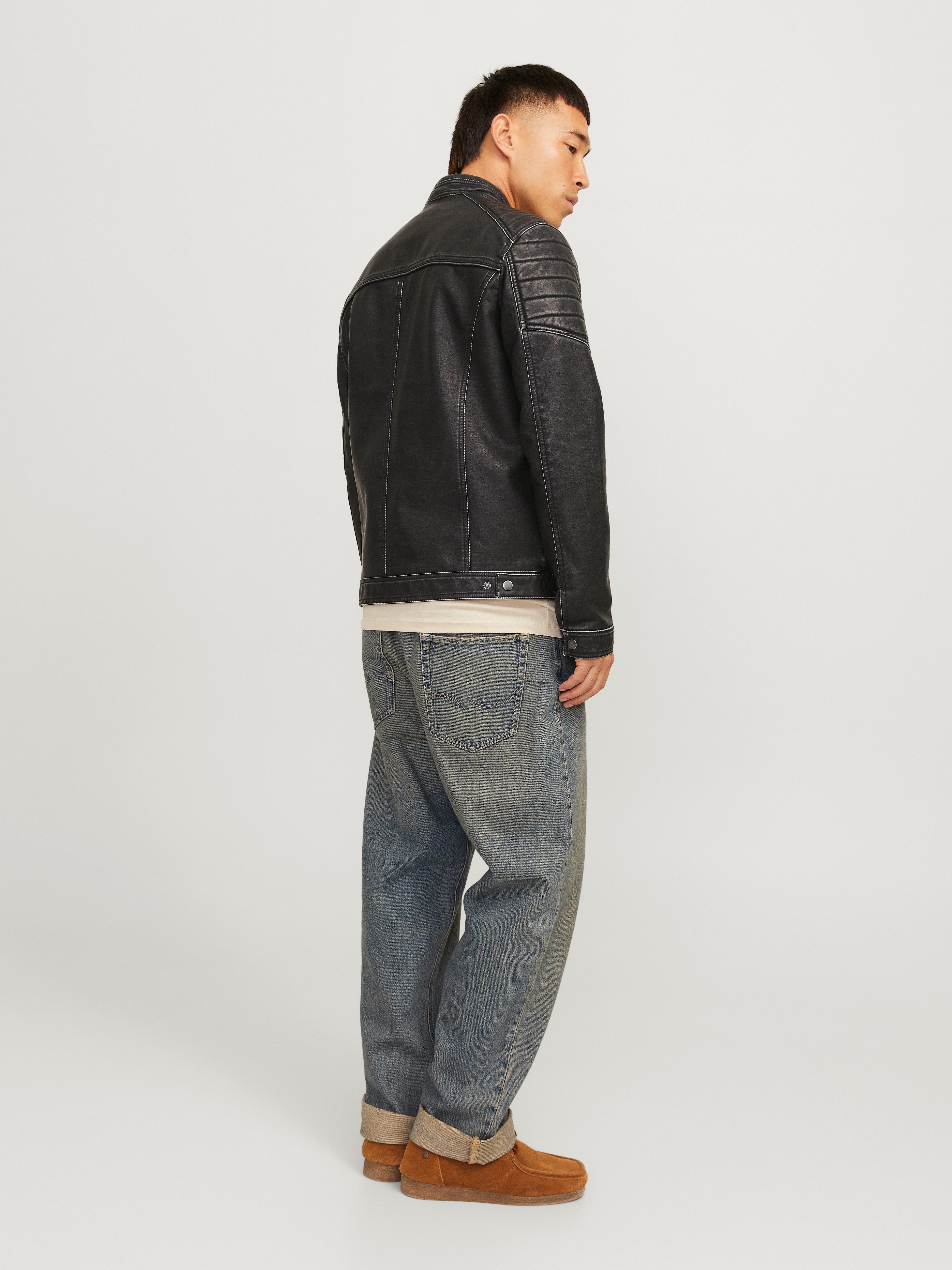 Jack & Jones Imitatieleren jack JJEROCKY WASHED PU JACKET NOOS