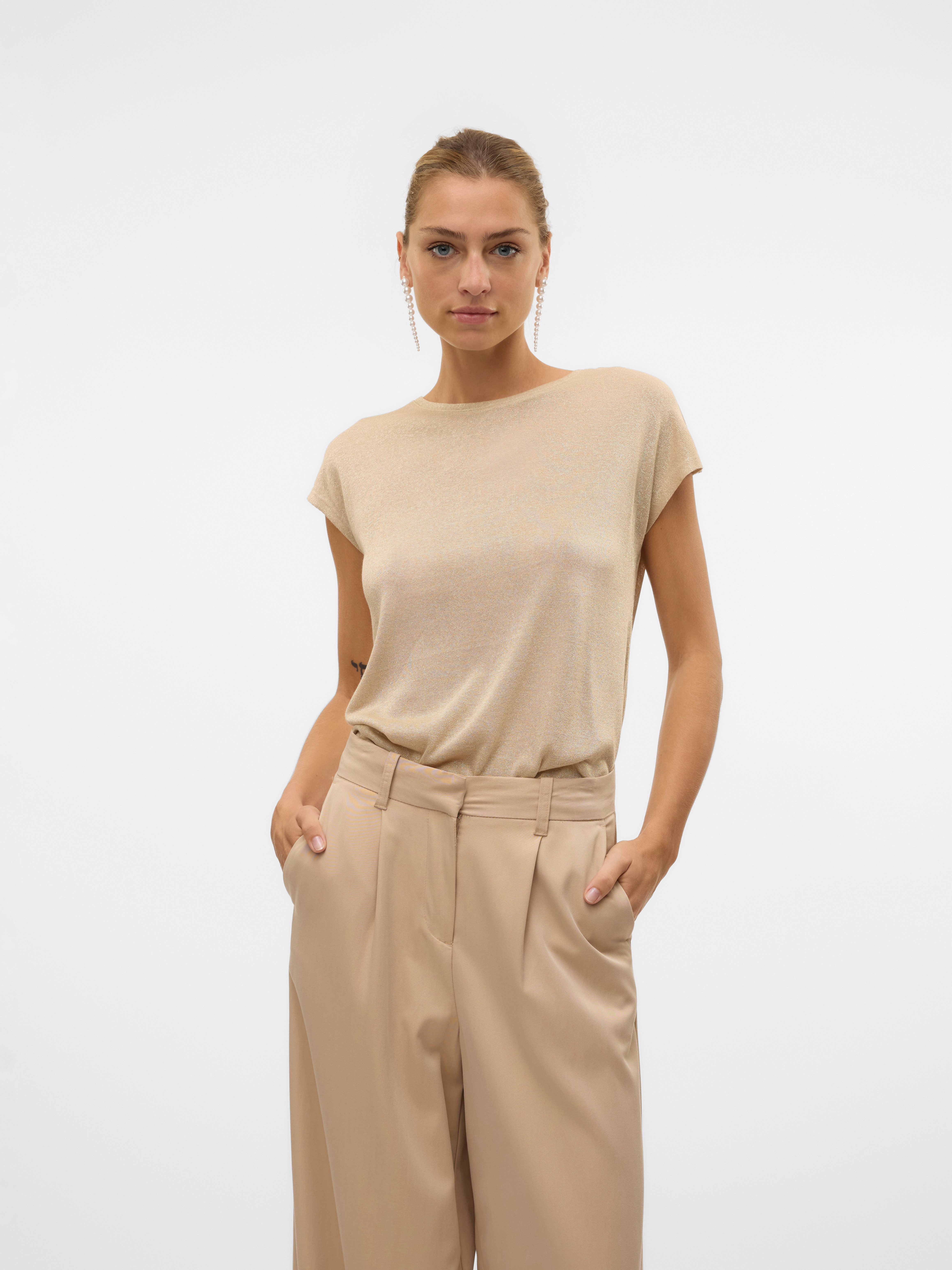 Vero Moda Shirt met korte mouwen VMSARAH AVA SS TOP JRS GA NOOS
