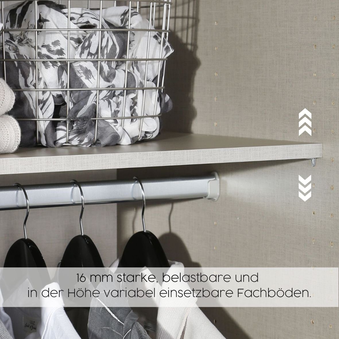 rauch Zweefdeurkast Kledingkast kast garderobe BESTSELLER KOLUNA met spiegel inclusief 2 binnenladen en extra legplanken made in germany