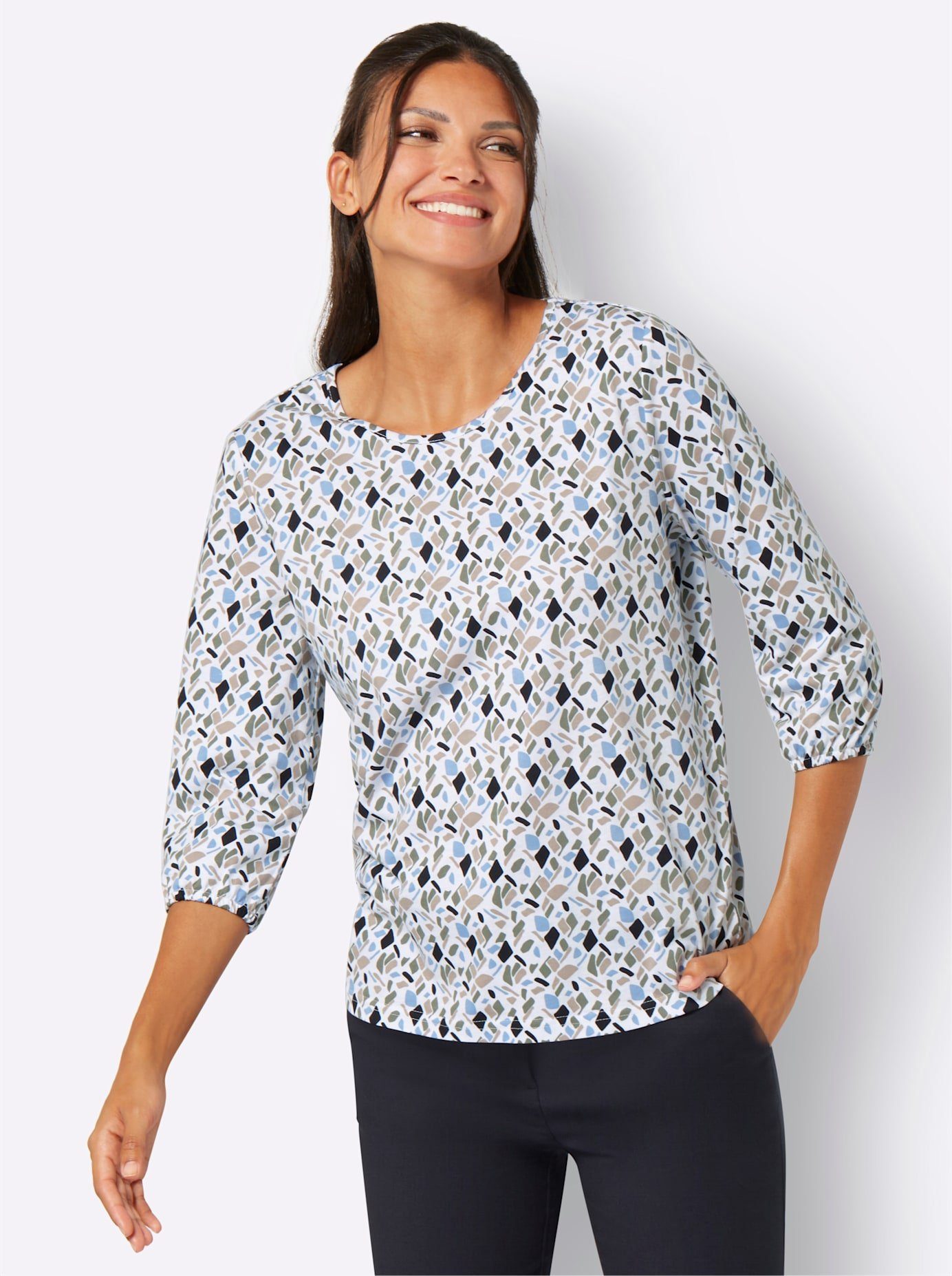 Classic Basics Shirt met 3/4 mouwen Shirt met 3/4-mouwen (1-delig)
