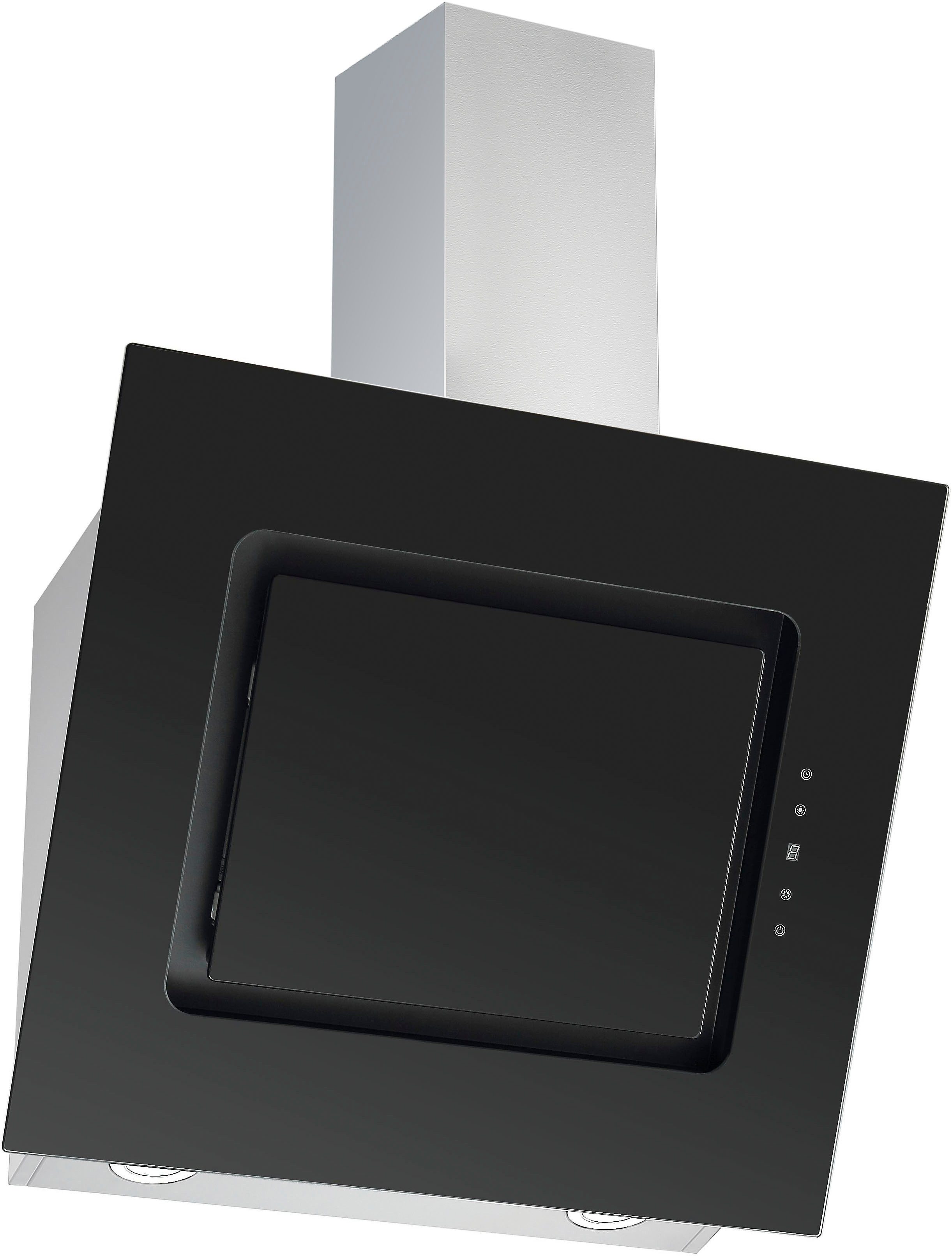 RESPEKTA Schuine wandkap CH 99040-60S 60 cm, 3 vermogensniveaus, touch control, timer, geschikt voor afzuiging en recirculatie