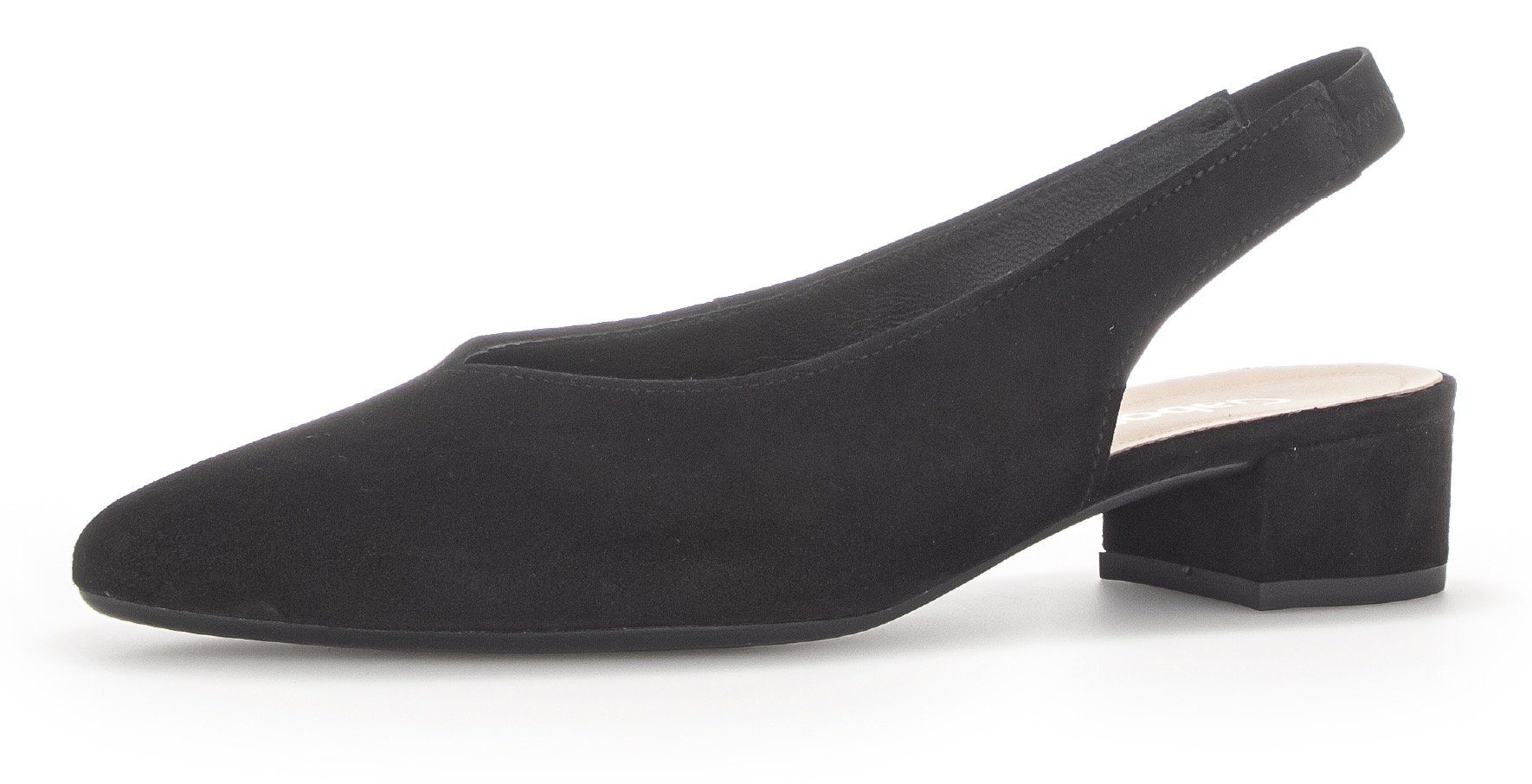 Gabor Slingback pumps , blokhak, avond schoen, zomerschoen met elastische band