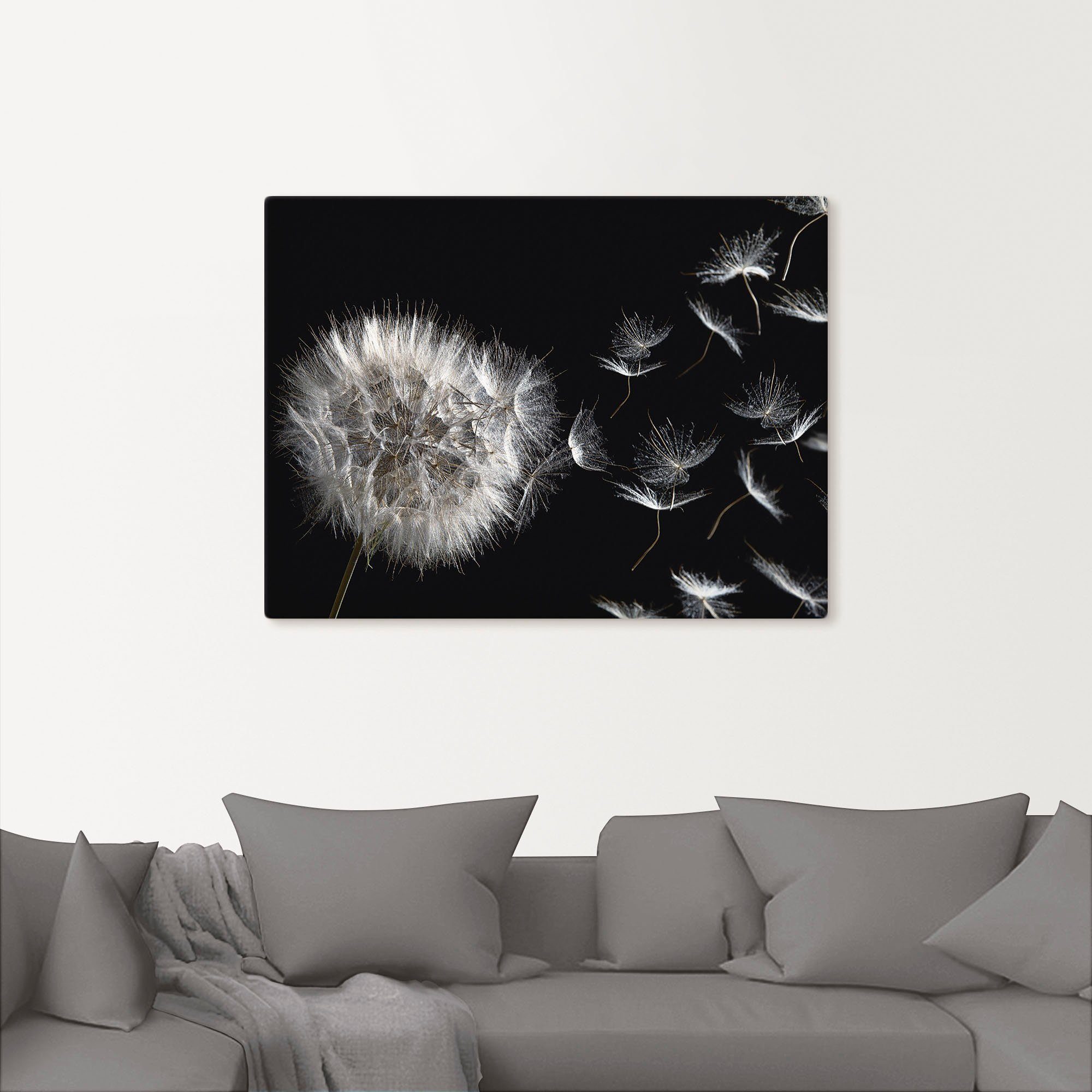 Artland Artprint Pluizenbol als artprint van aluminium, artprint voor buiten, artprint op linnen, poster, muursticker