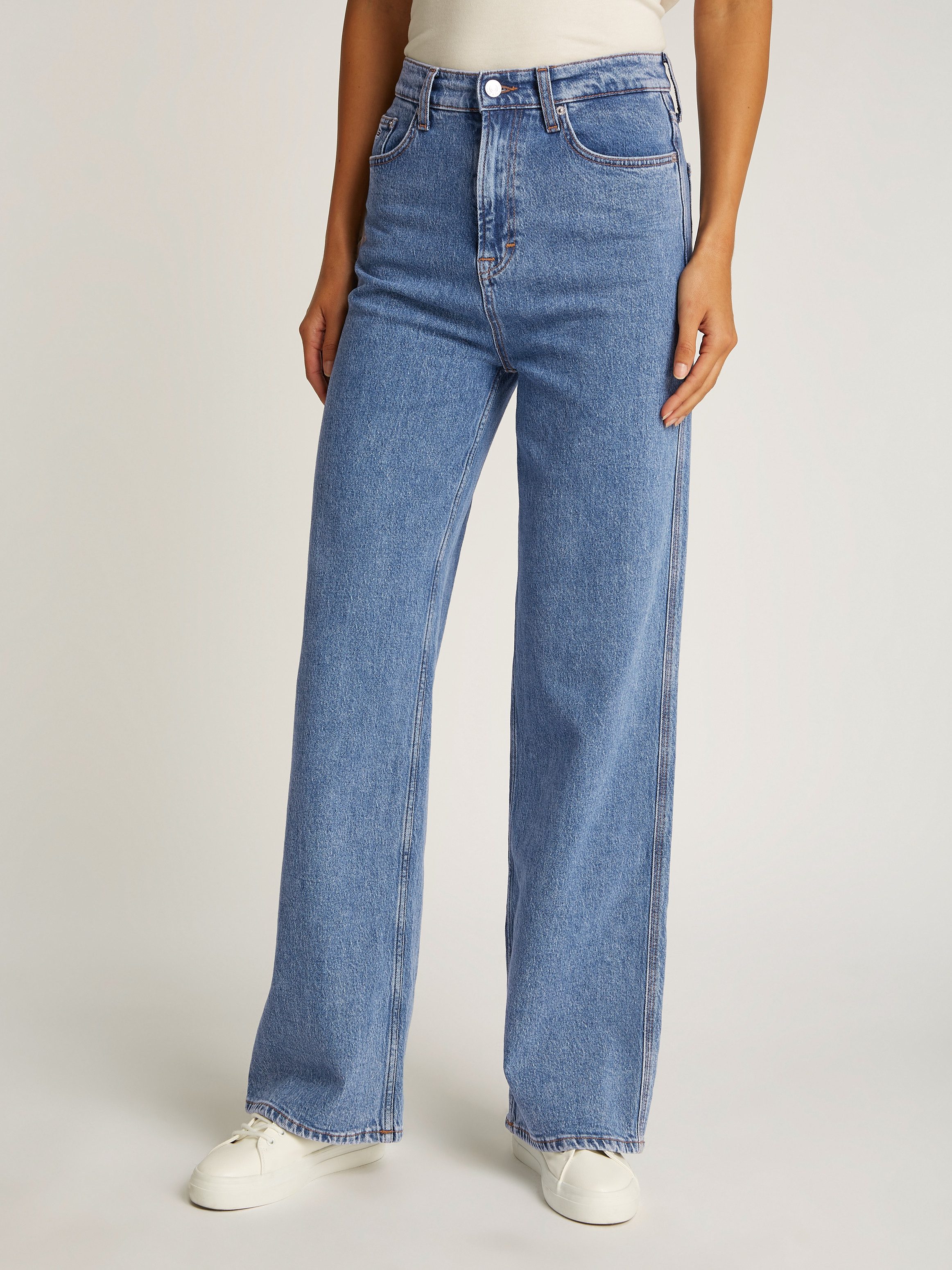 TOMMY JEANS Wijde jeans Claire High Rise dames wide leg jeans maat 33 blauw