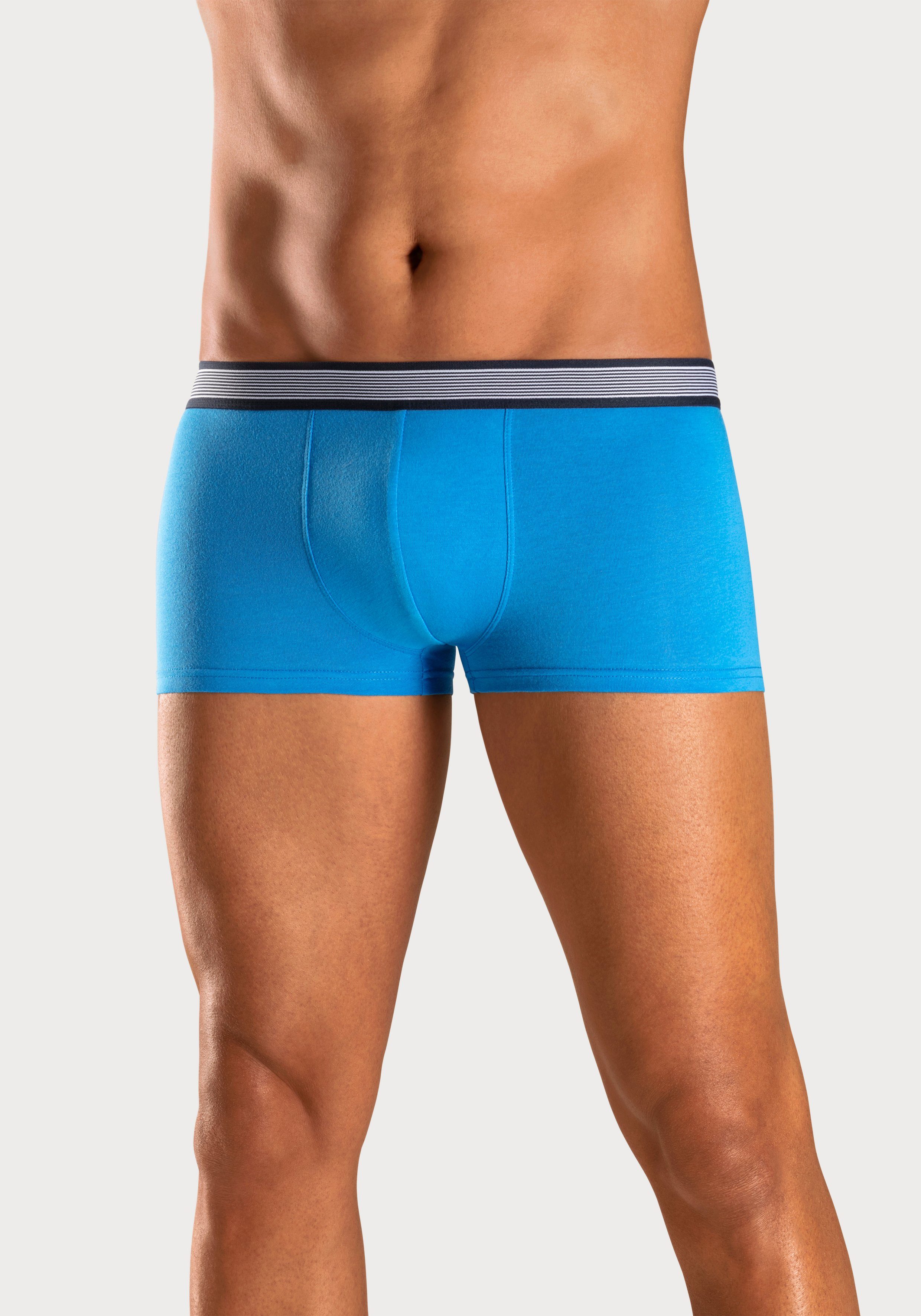 H.I.S Hipster strak zittende boxershorts van katoenmix (set, 4 stuks)