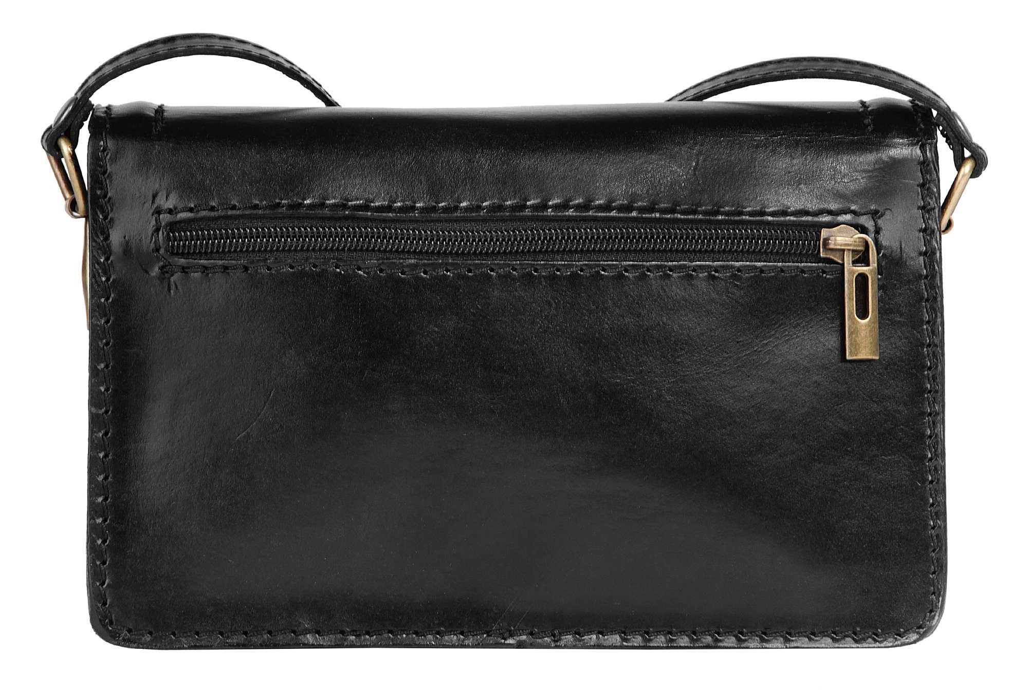 Bagan Schoudertas echt leer, made in italy