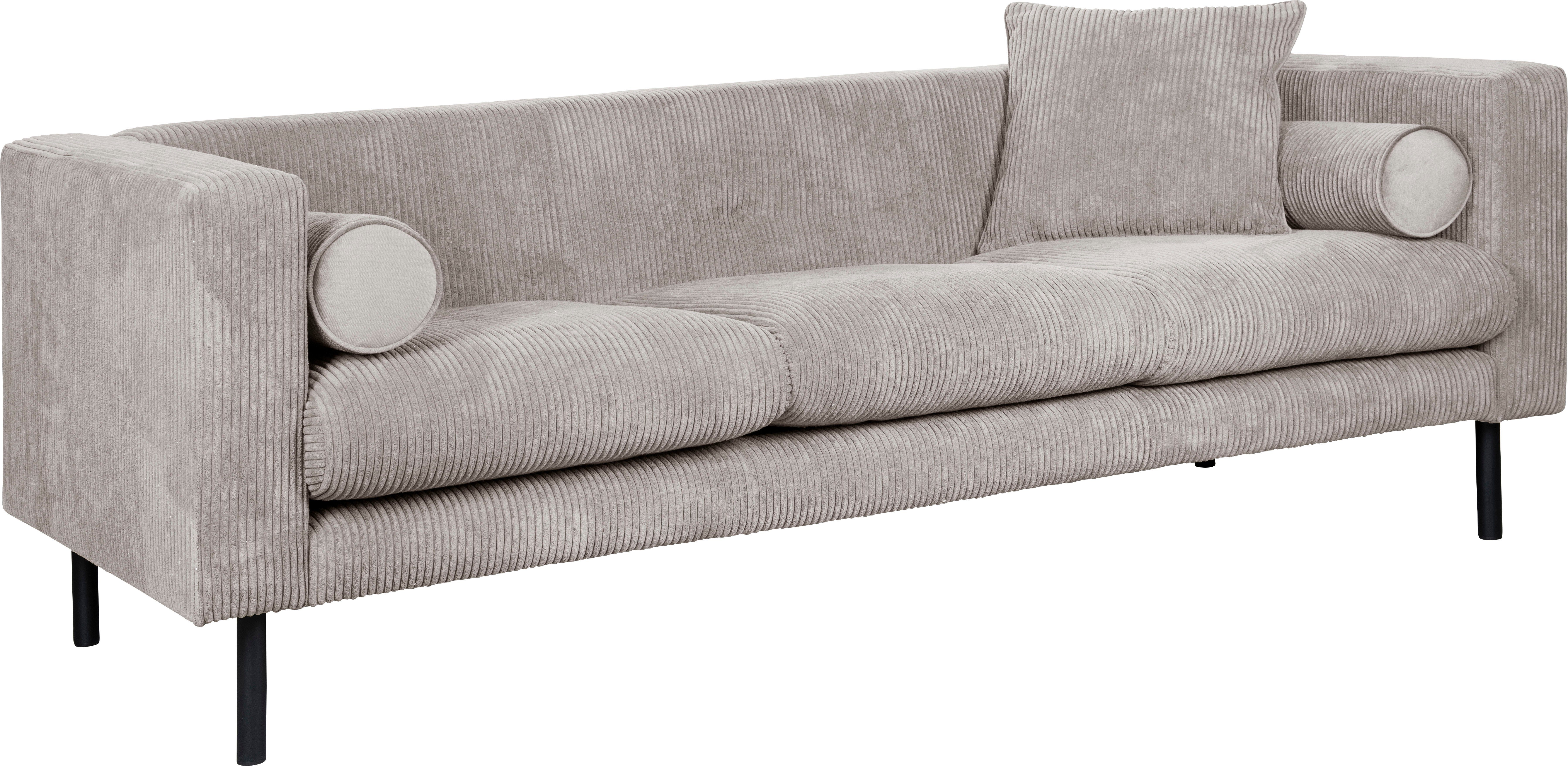 Guido Maria Kretschmer Home&Living 3-zitsbank Lillibeth designbank met golfondersteuning, afmetingen B/D/H: 218/74/83 cm Sierkussen als tweezijdig te gebruiken kussen, bekleding fluwelige look of cord