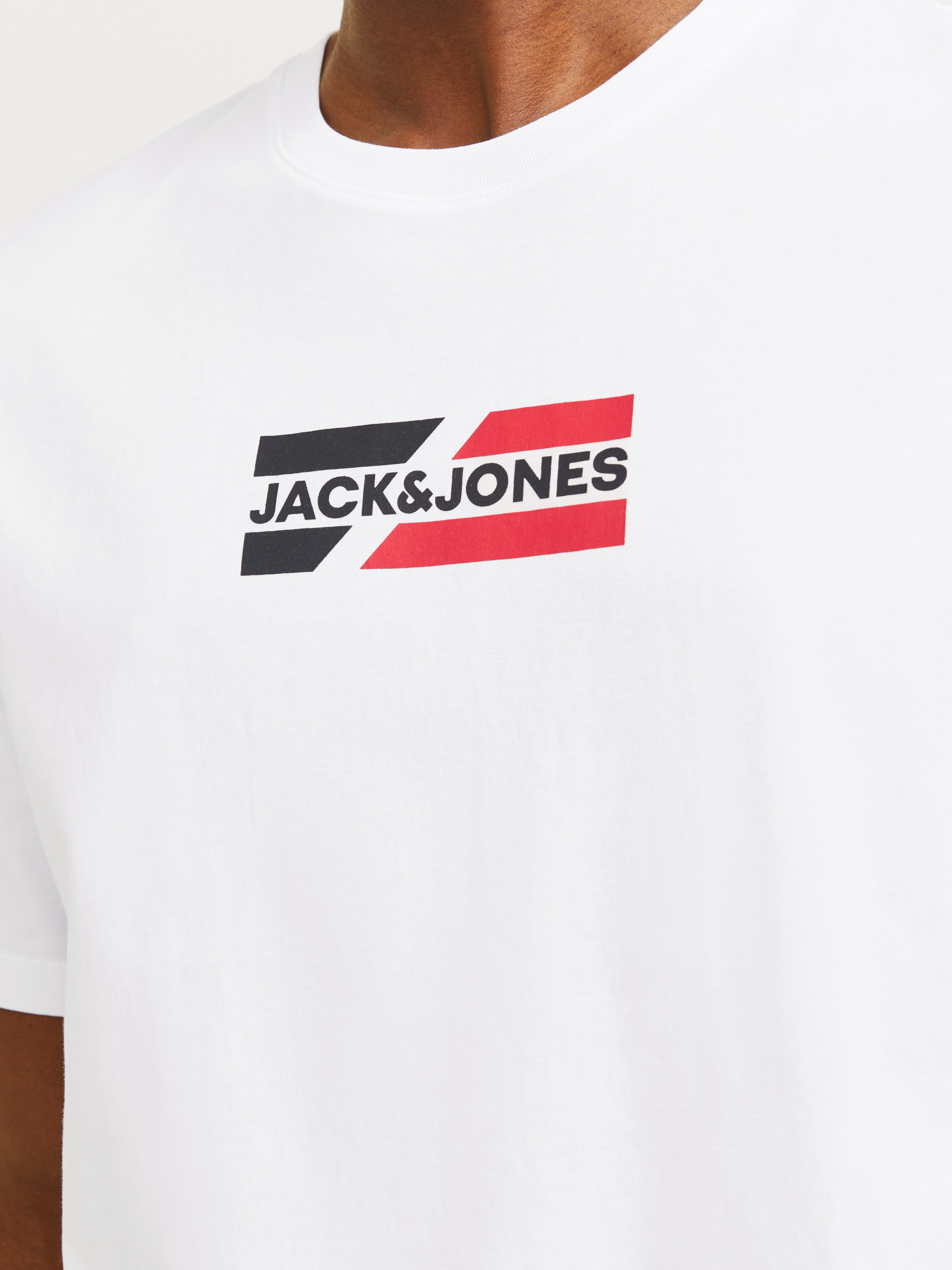 Jack & Jones Shirt met ronde hals JJECORP GRAPHIC TEE SS O-NECK NOOS