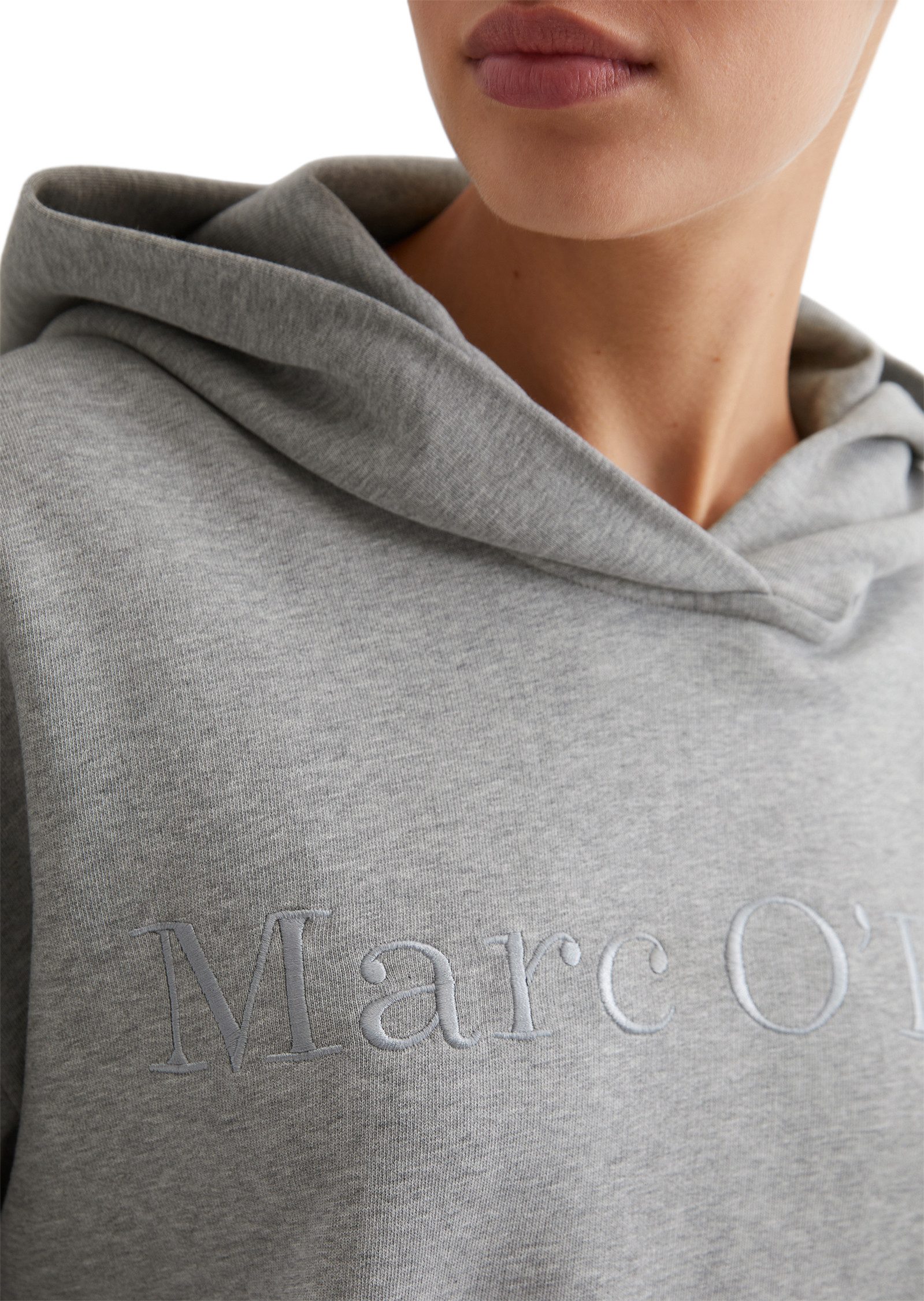 Marc O'Polo Hoodie met logoborduursel