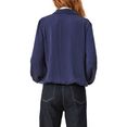 s.oliver blouse met lange mouwen in soepelvallende look blauw