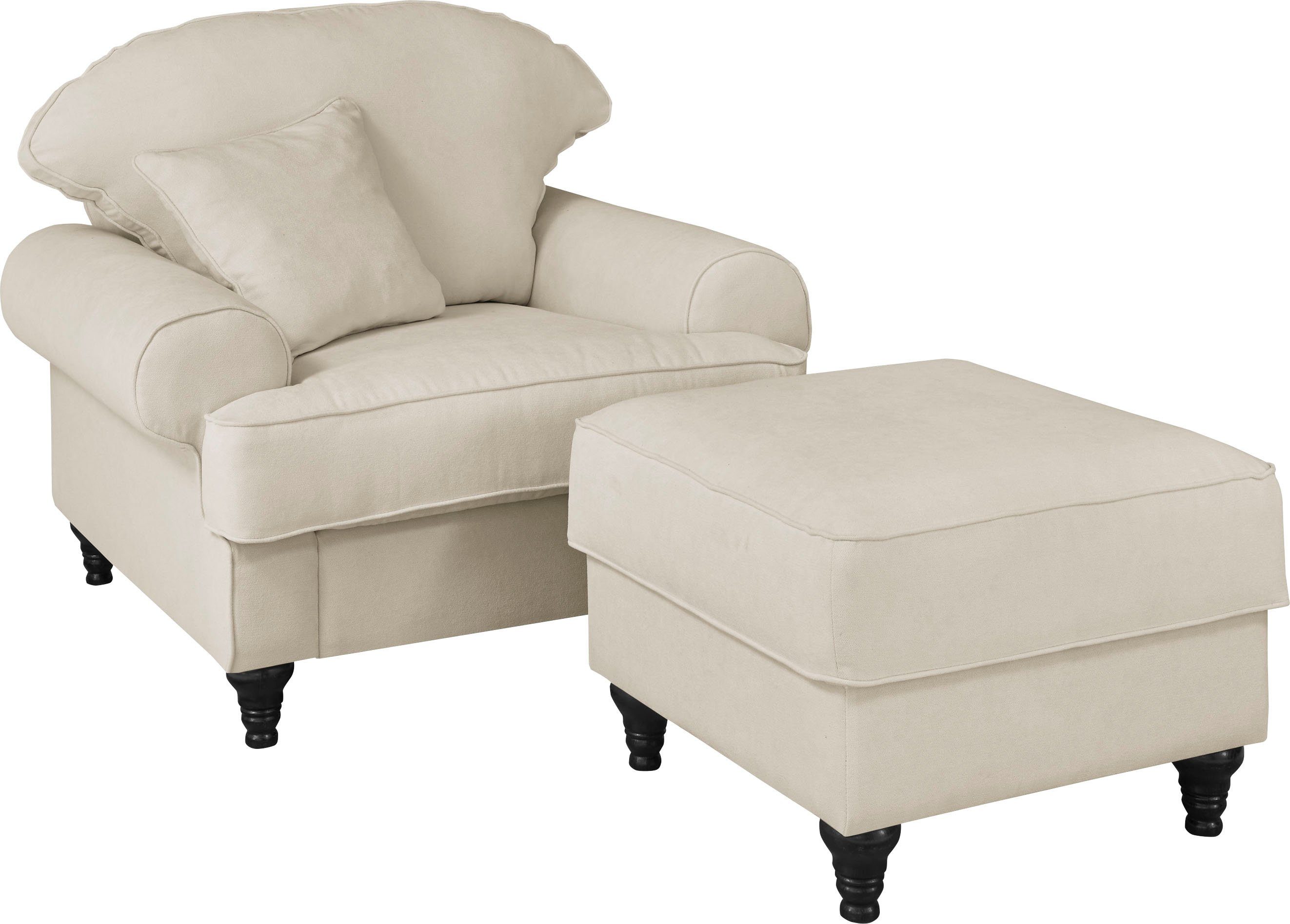 Home affaire Fauteuil Westminster met binnenveringsinterieur (set, 2 stuks)