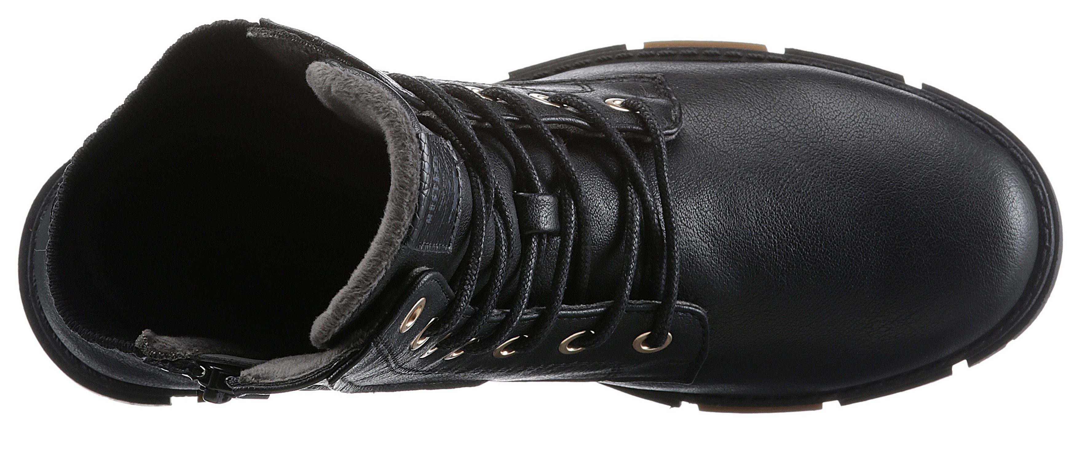 Mustang Shoes Veterlaarsjes Boots, winterlaarzen met binnenrits