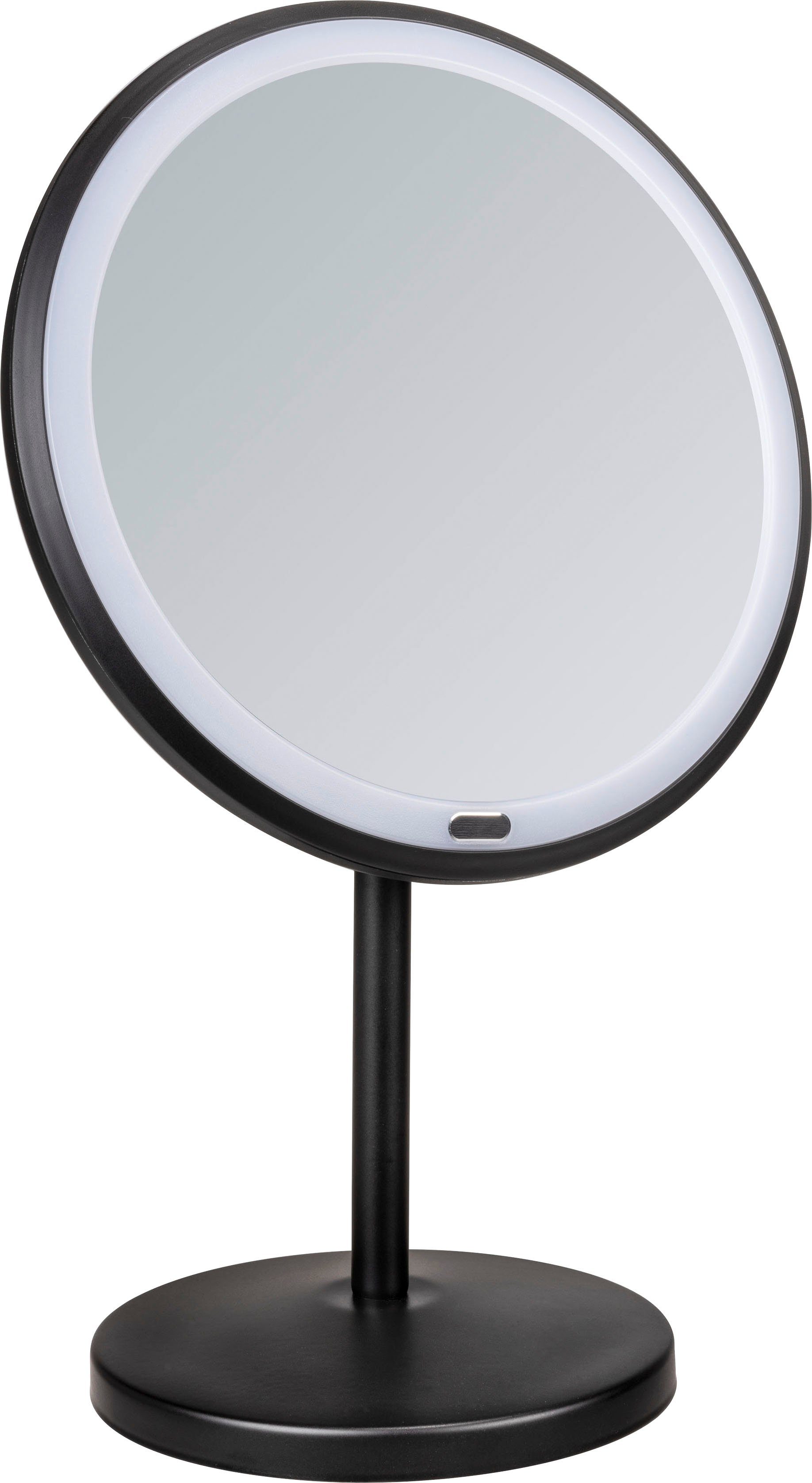 WENKO Make-upspiegel Onno zwart, met led en touchfunctie