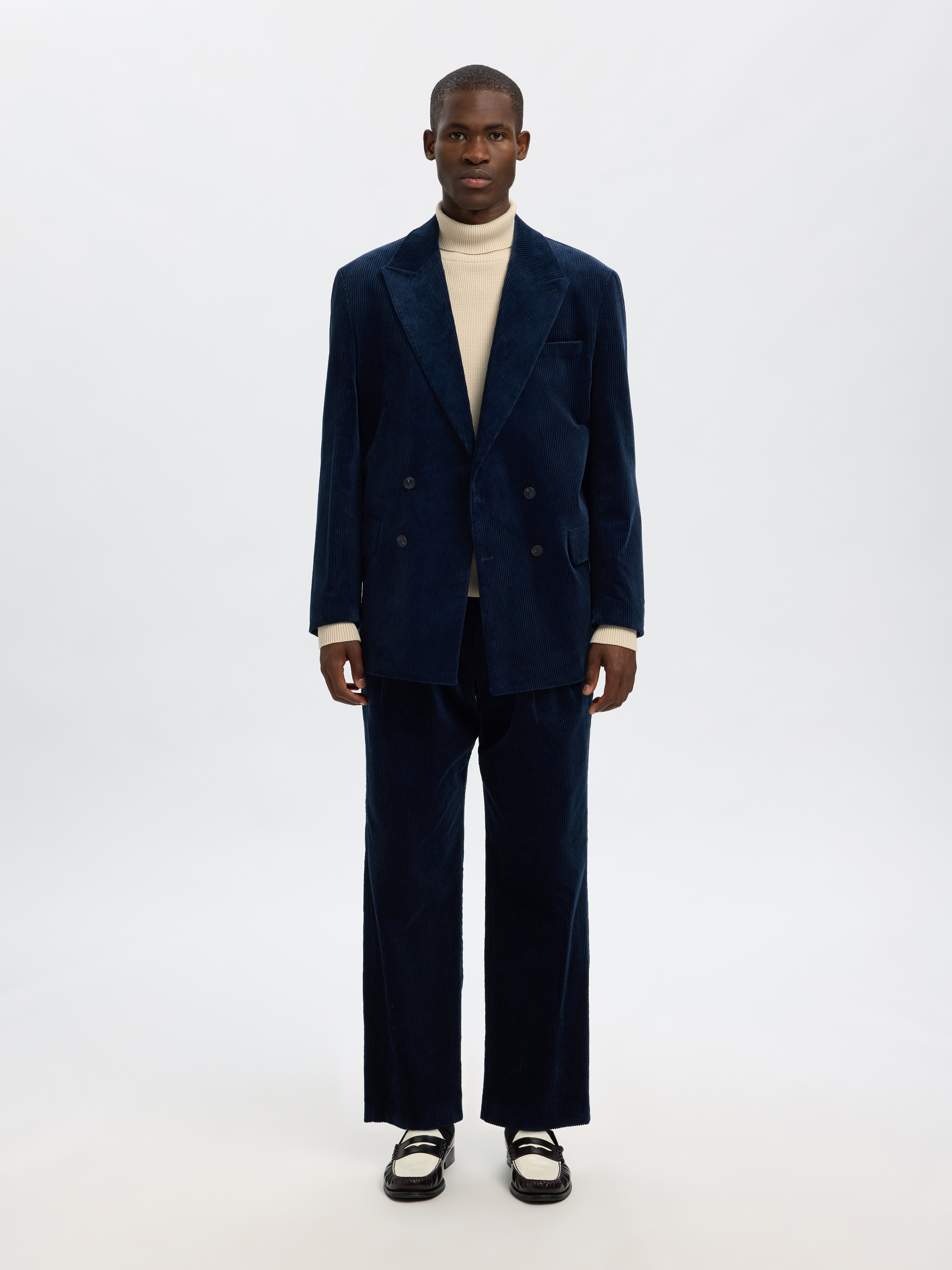 SELECTED HOMME Coltrui SLHDANE LS KNIT STRUCTURE ROLL NECK NOOS