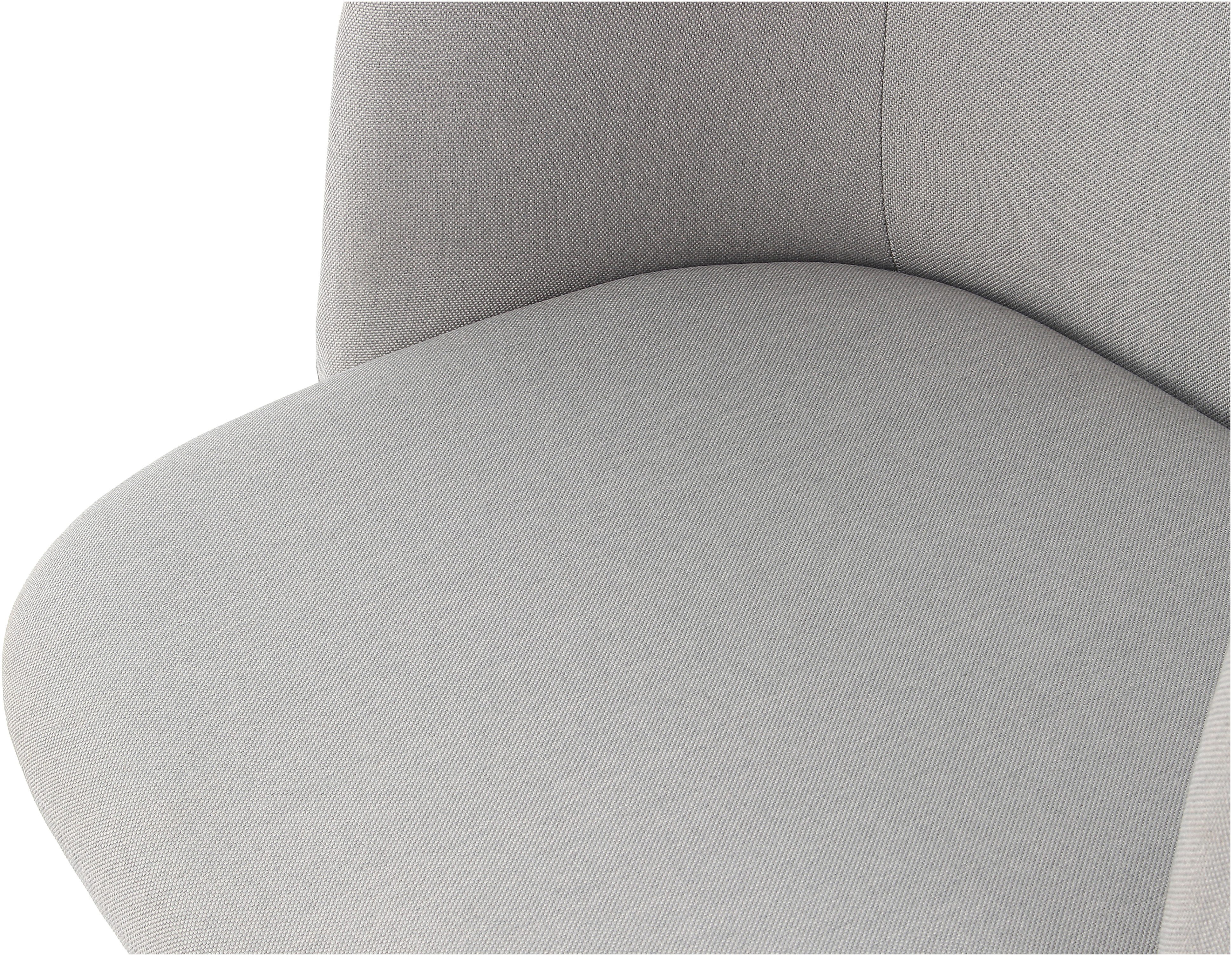 Kayoom Stoel Celina 110 2-pack grijs, fluweelzachte bekleding in moderne kleurstelling (set, 2 stuks)