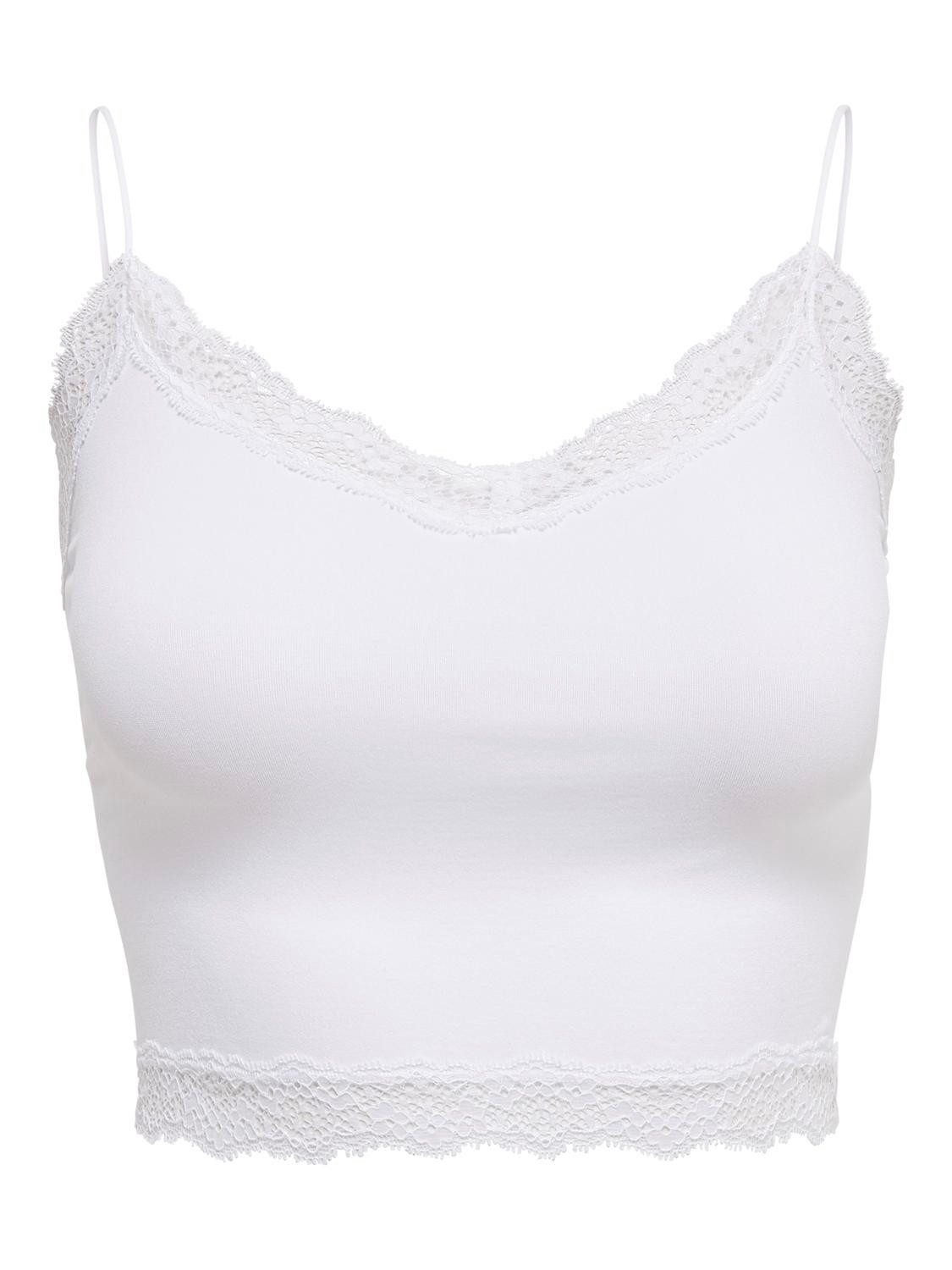 Only Kanten top ONLVICKY LACE SEAMLESS CROPPED TOP