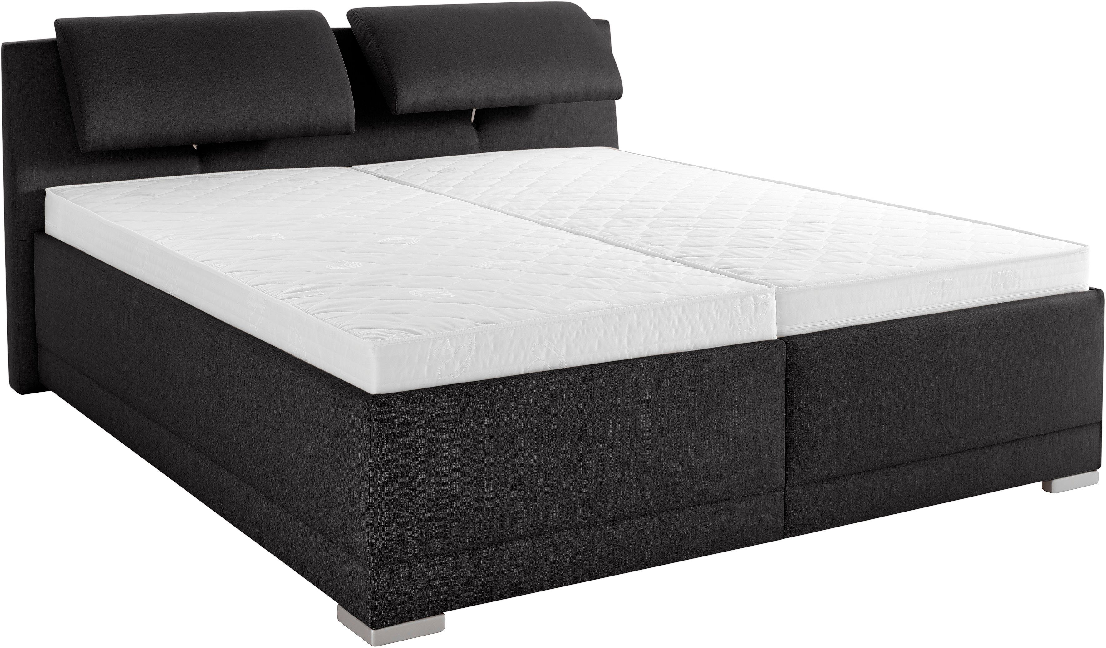 Maintal Gestoffeerd bed Oderzo met bedkist, verstelbare hoofdsteun, matrassen in h2 of h3 ter keuze