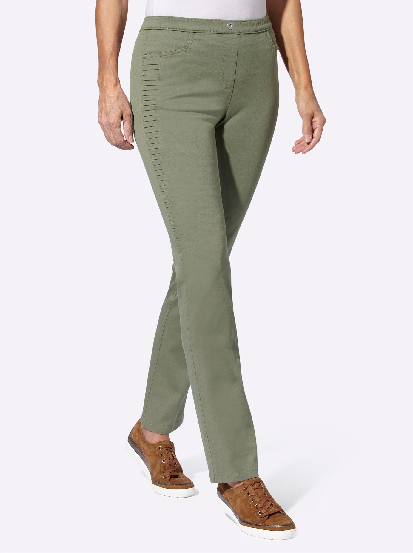 Casual Looks Comfortabele jeans dames skinny jeans maat 40 groen