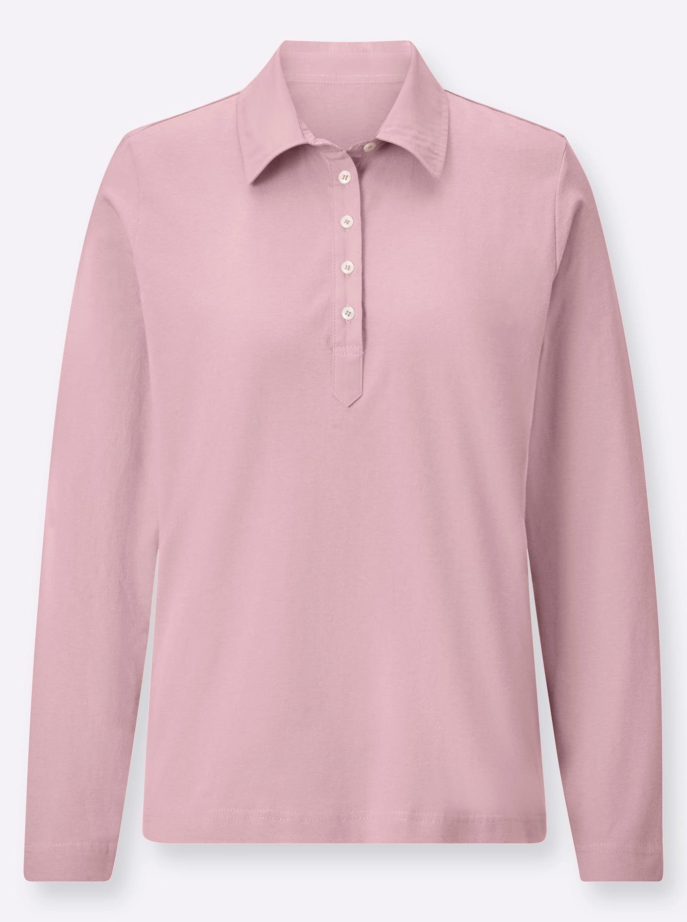 Casual Looks Poloshirt met lange mouwen Poloshirt (1-delig)