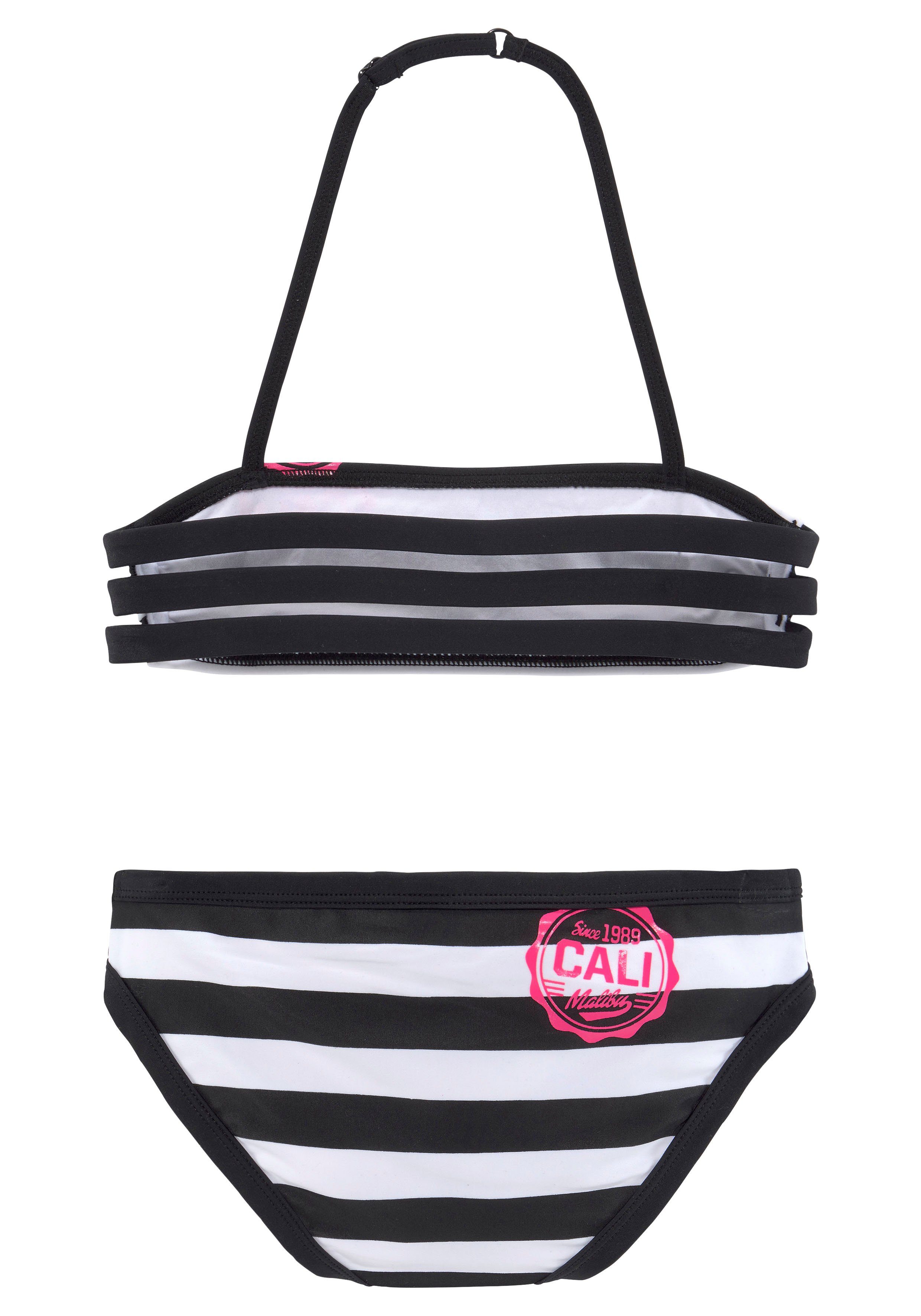 Bench. Bandeaubikini met trendy strepen