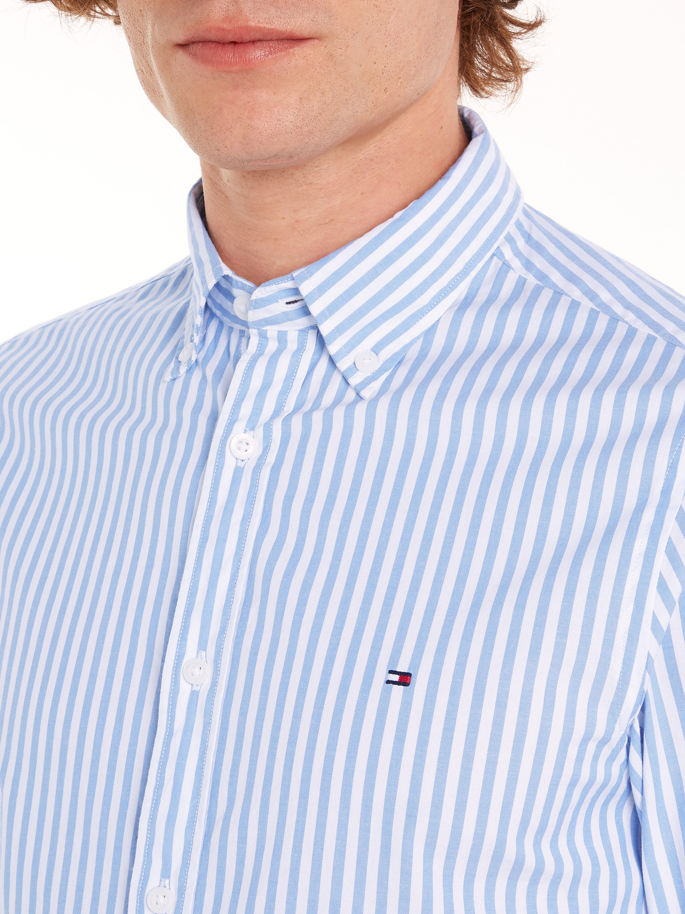 Tommy Hilfiger Businessoverhemd CLASSIC POPLIN STRIPE SF SHIRT