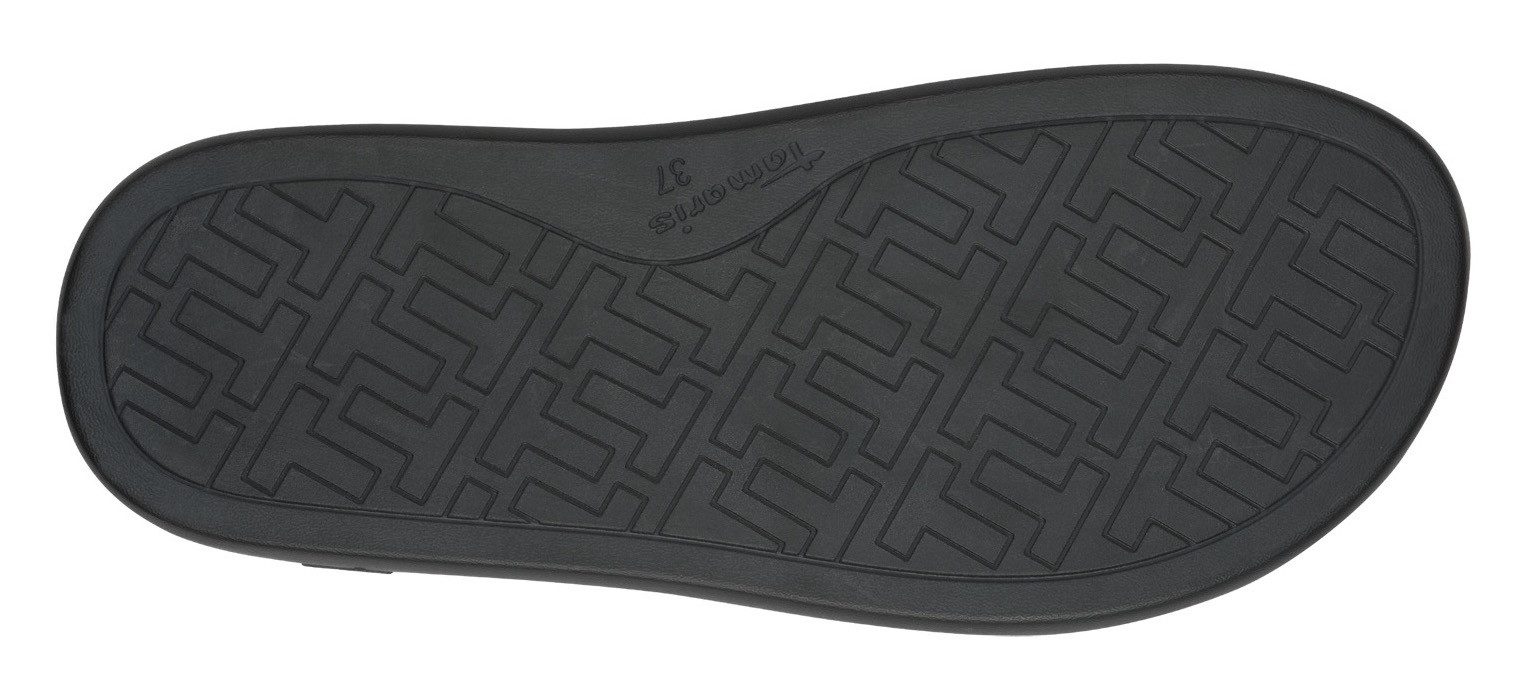 Tamaris Slippers , plateau, zomerschoen, slippers met klein elastiek aan de band