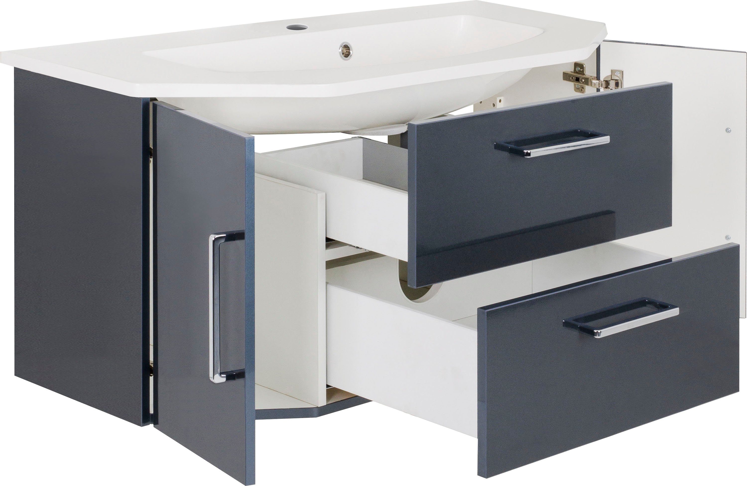 OPTIFIT Wastafelonderkast AVA Breedte 110 cm, met gegoten wasbak