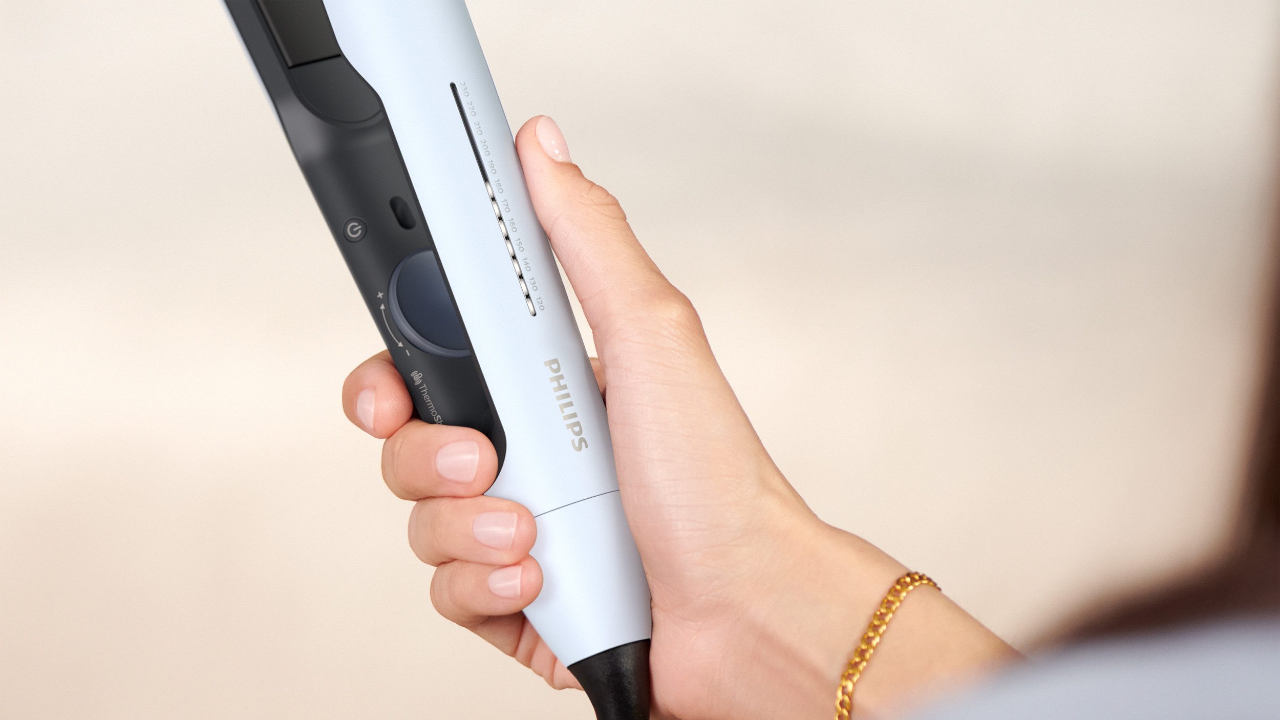 Philips Straightener Series 5000 BHS520/00 met thermoshield technologie, ionisatie functie, 12 instellingen