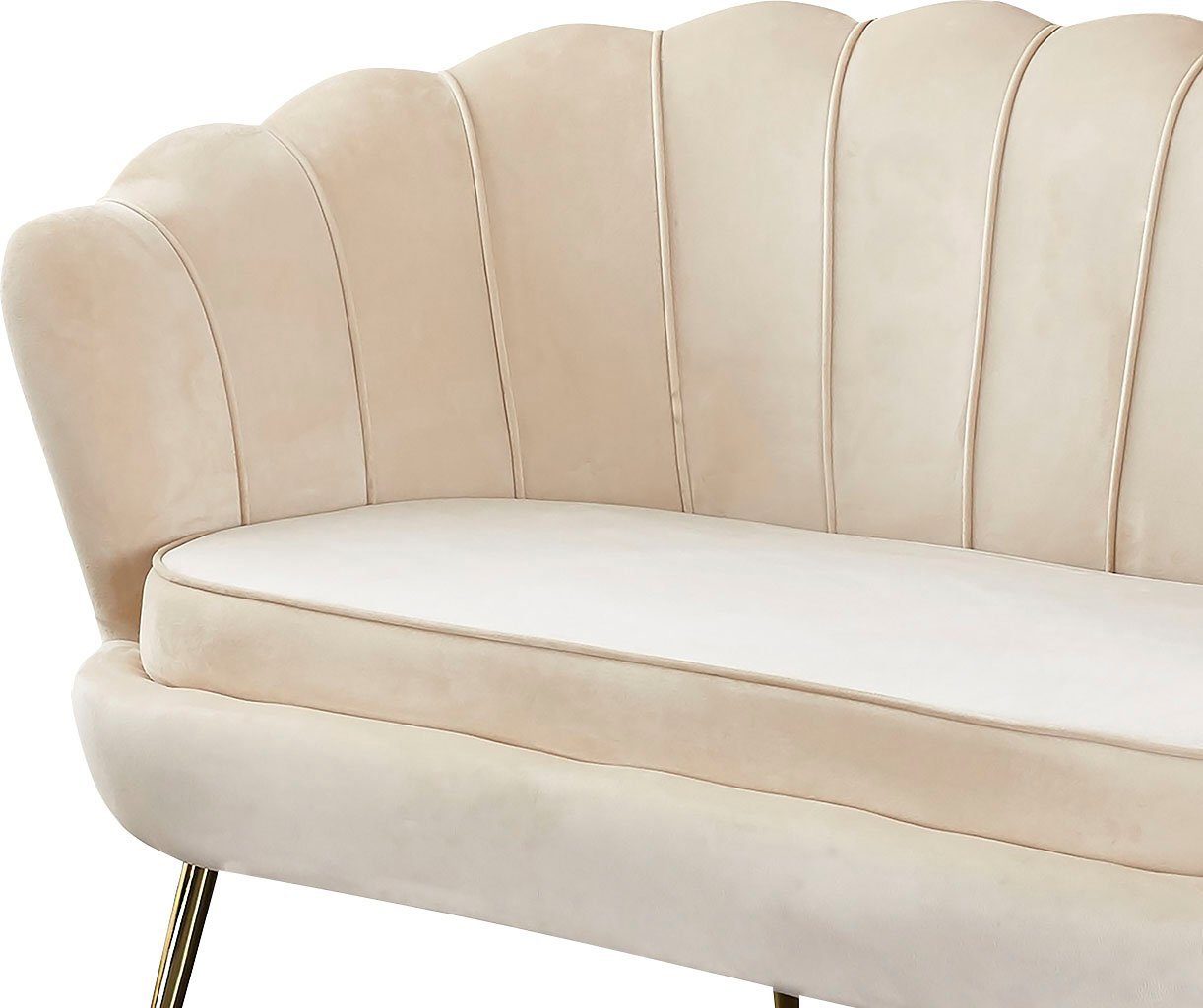 SalesFever 2-zitsbank Clam opvallend schelpdesign, breedte 136 cm