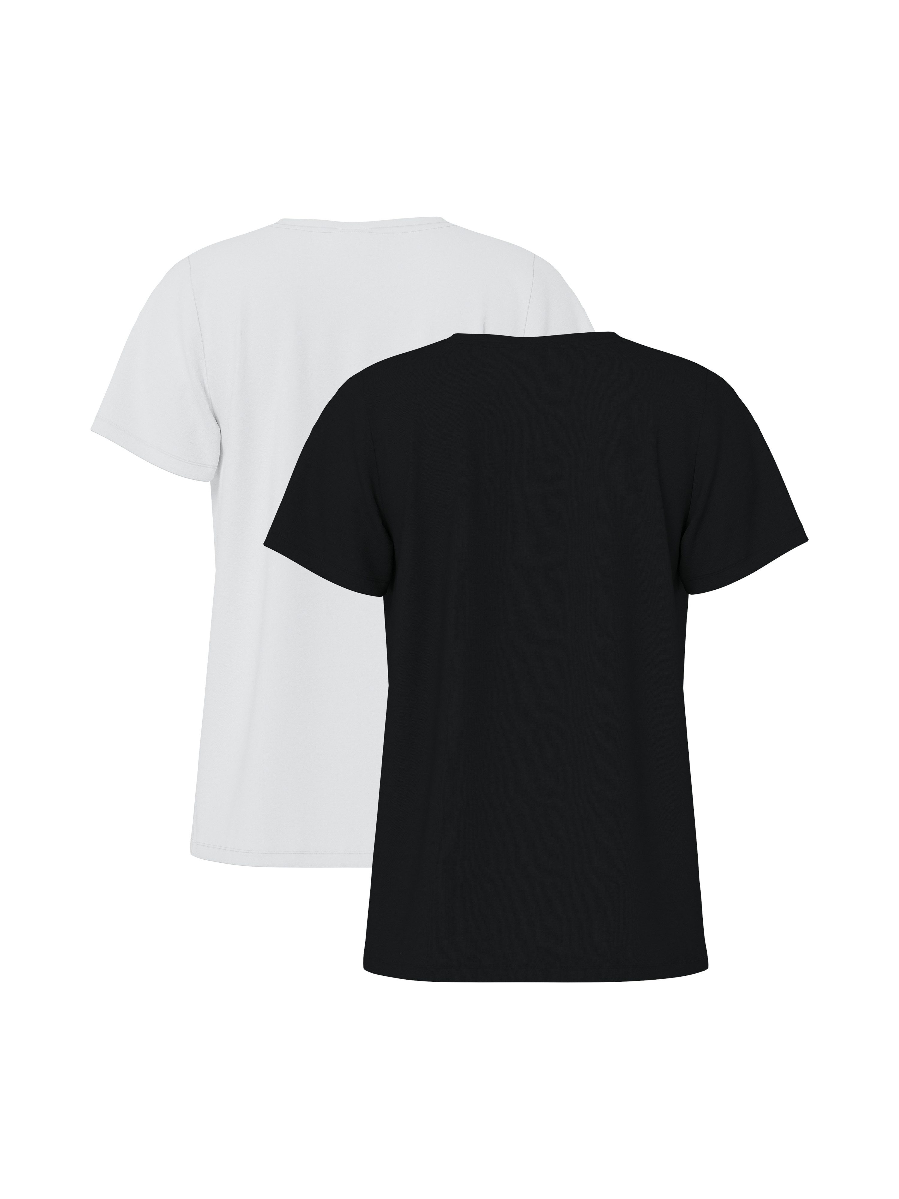 pieces Shirt met korte mouwen PCAMIRA SS TEE 2-PACK NOOS BC (set, 2-delig)