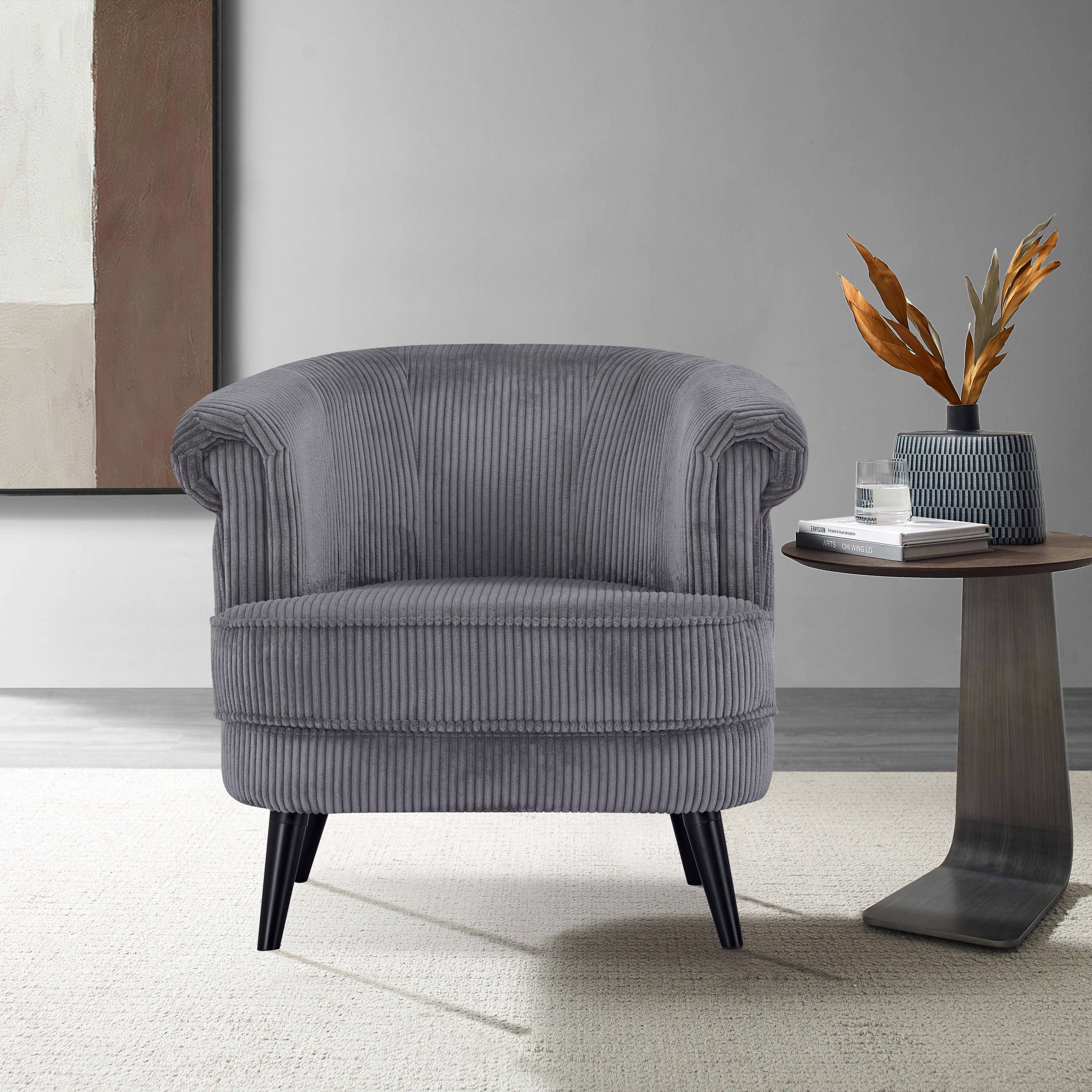 INOSIGN Fauteuil HUTSELL in Cord en Weefstof, TV-stoel of Relax-stoel