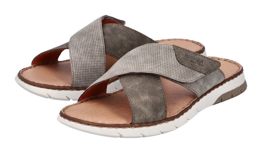Rieker Slippers zomerschoen, slippers, klittenbandschoen, met klittenbandjes