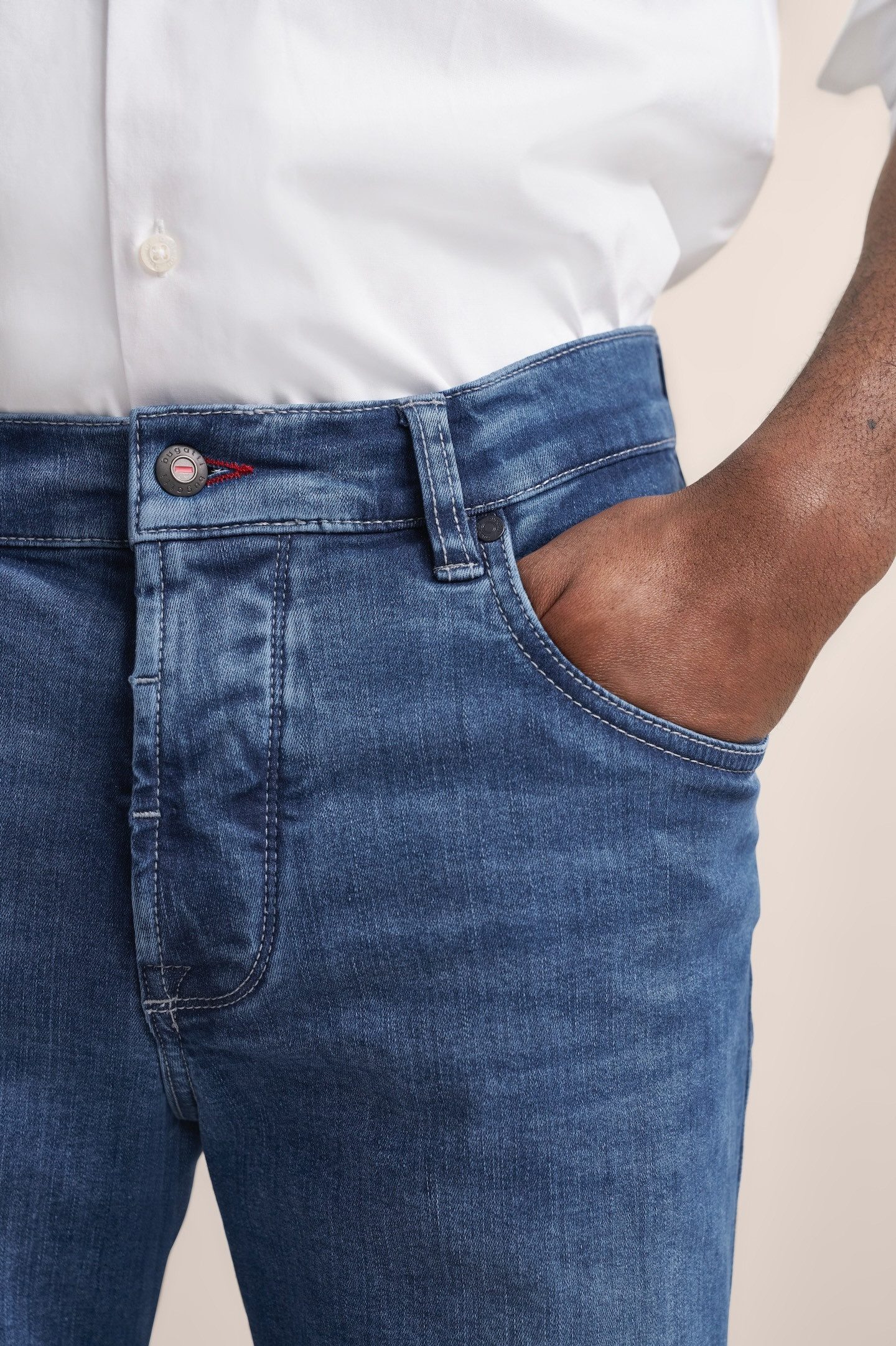 Bugatti 5-pocket jeans bijzonder comfortabel