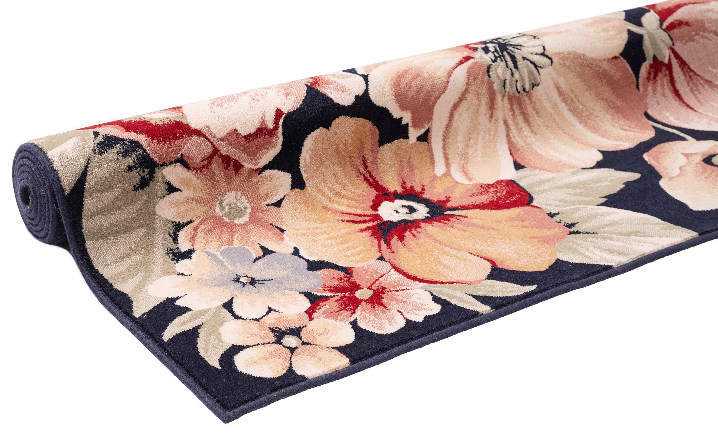THEKO Wollen kleed Floresti 7091 zuivere wol, romantisch bloemendessin