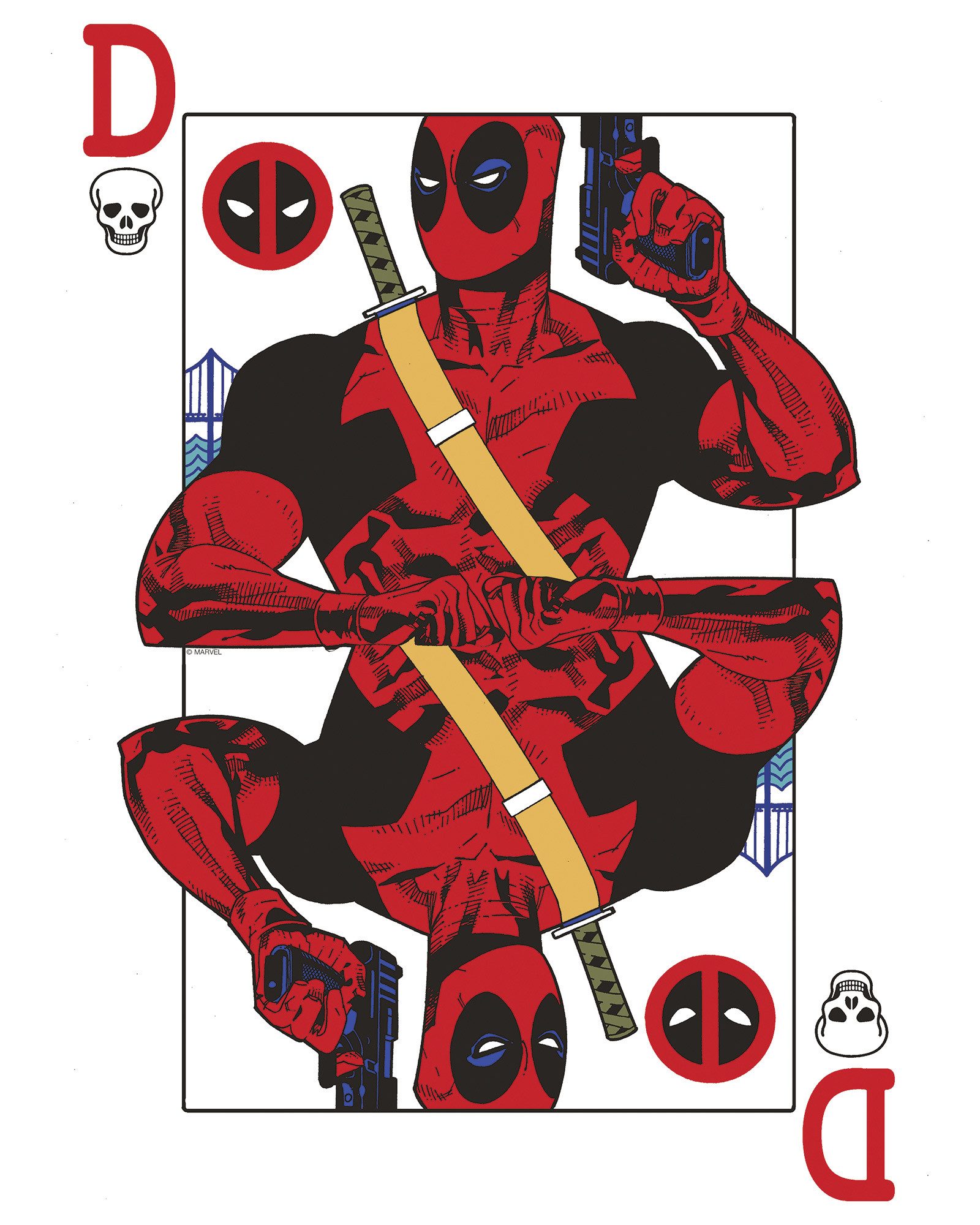 Komar Artprint Marvel Deadpool Jack of all Trades 40 x 60 cm (breedte x hoogte) - kinderkamer, decoratie (1 stuk)