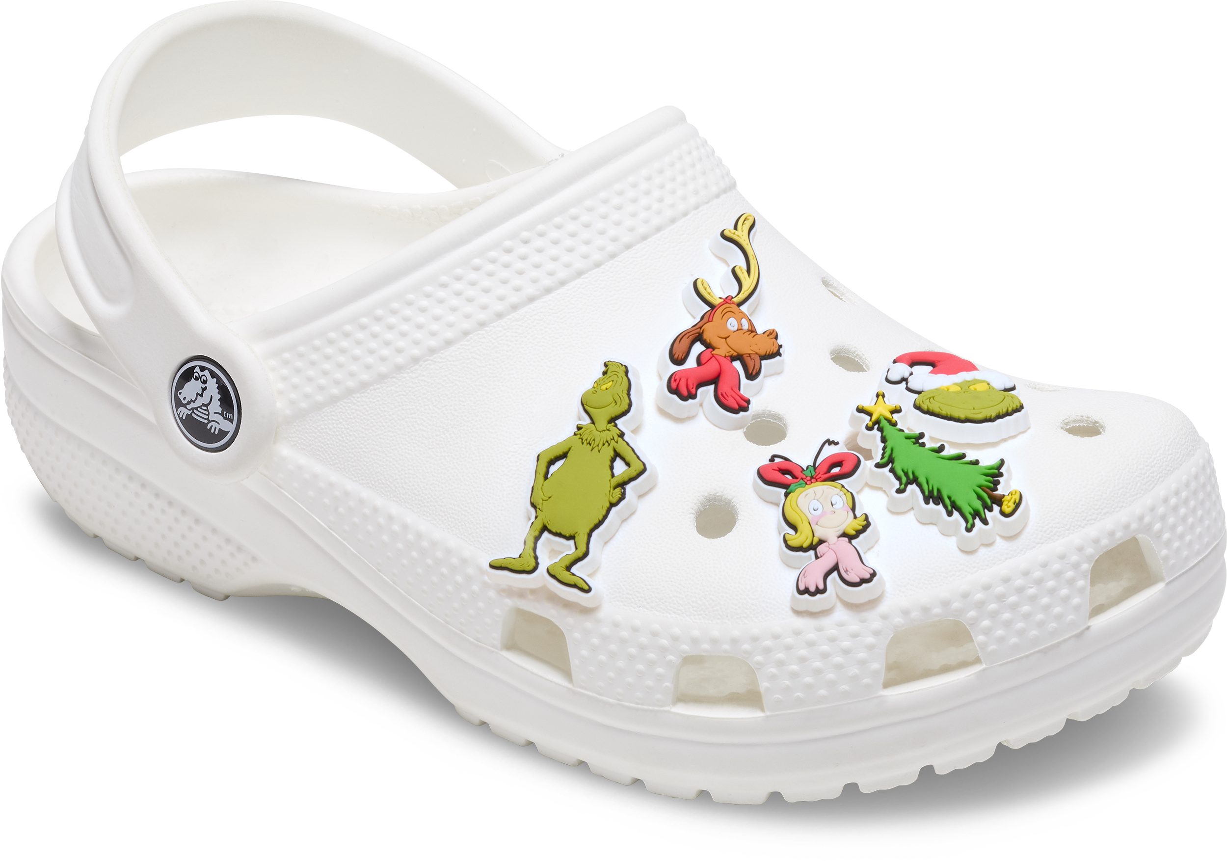Crocs Schoenbutton Jibbitz™ The Grinch Charm speldjes met Grinch motieven (set, 5-delig, Geen speelgoed. Niet geschikt voor kinderen jonger dan 3 jaar)