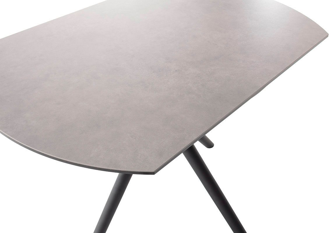 MCA furniture Eettafel RUBIKON vierpoot tafel 90-135 cm Keramiek, metaal, lengteschuif, uittrekbaar, 13 mm