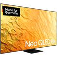 samsung qled-tv 75" neo qled 8k qn800b (2022), 163 cm - 65 ", 8k, smart tv | google tv zilver