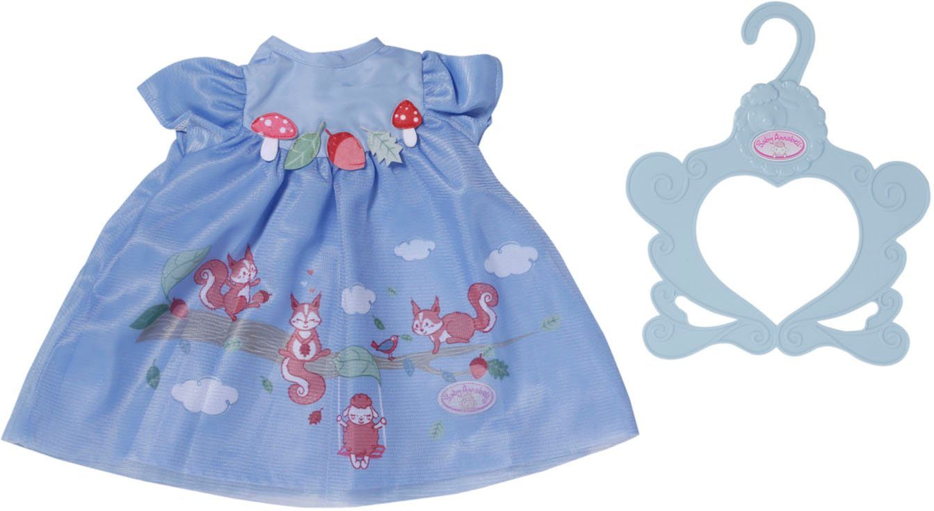 Baby Annabell Poppenkleding Jurk blauw eekhoorntje, 43 cm