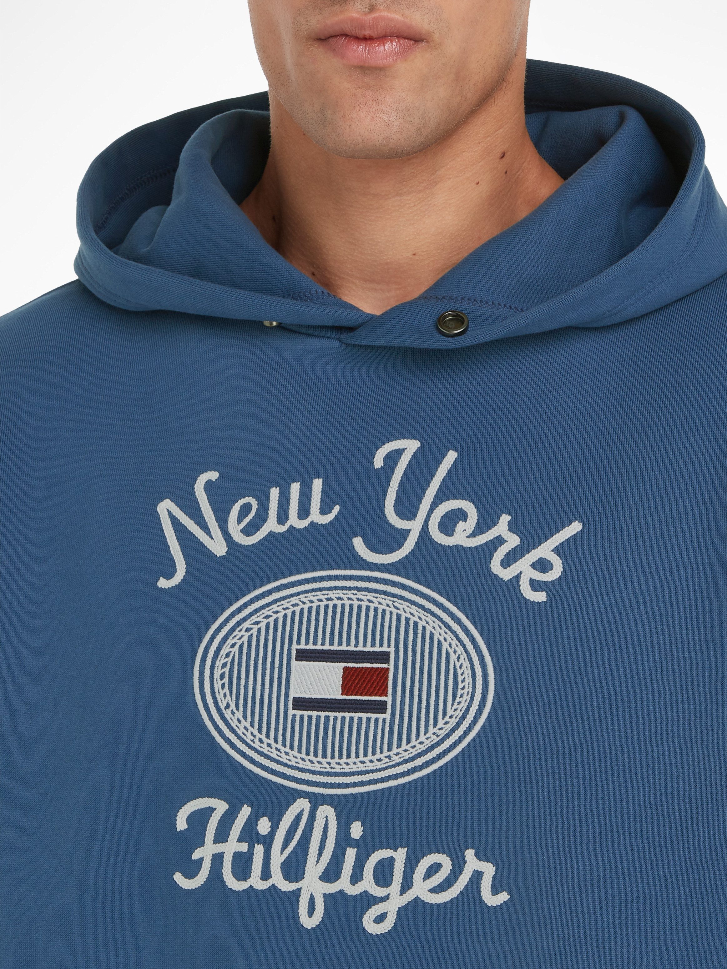 Tommy Hilfiger Hoodie HILFIGER NY HOODY met contrastkleurige print