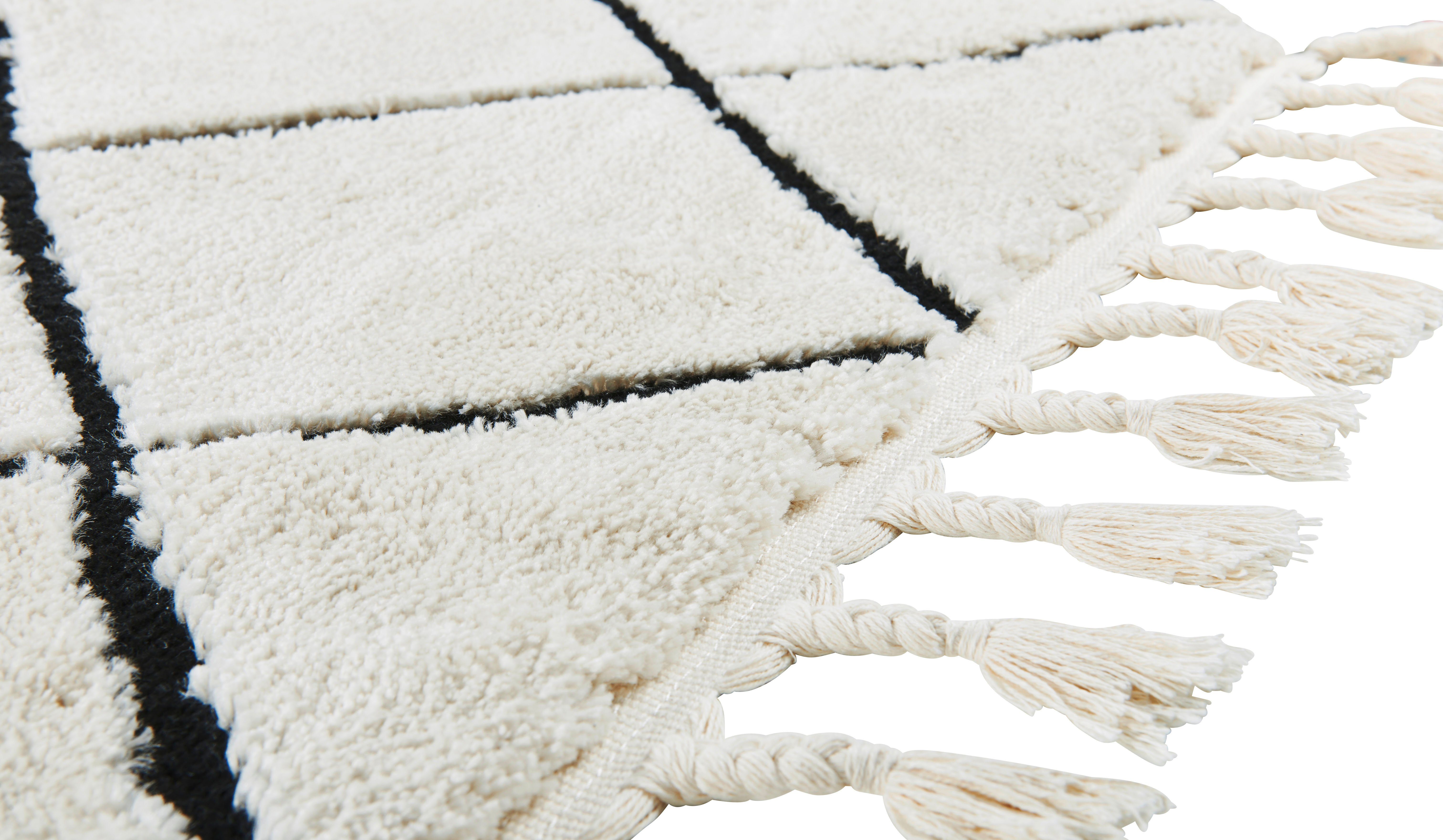 done.® Vloerkleed Lake modern scandi ontwerp, hoog-laag effect, met franjes