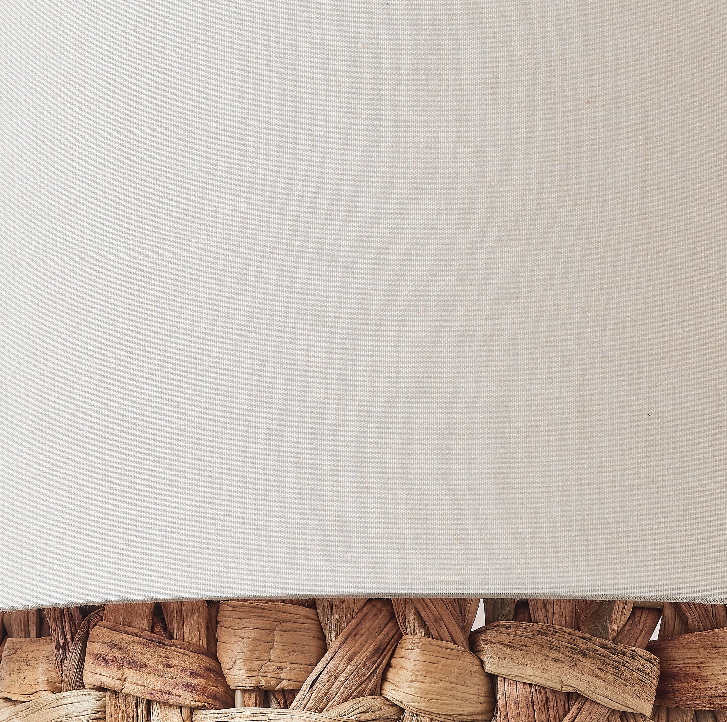 Brilliant Leuchten Hanglamp Waterlilly Hoogte 140 cm, Ø 35 cm, E27, inkortbaar, textiel/waterhyacint