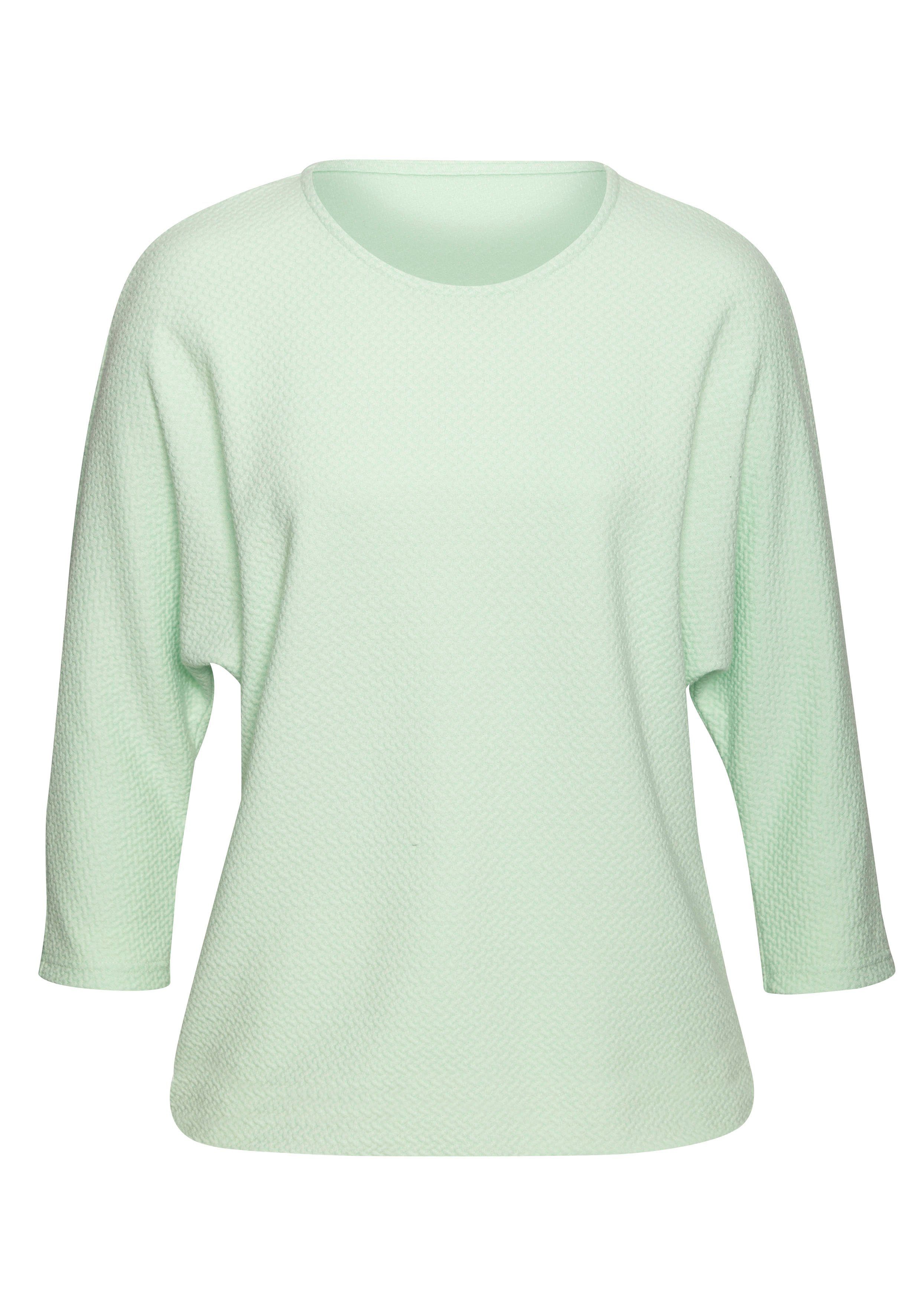 Vivance Shirt met lange mouwen Van kreukvrije structuurkwaliteit (1-delig)