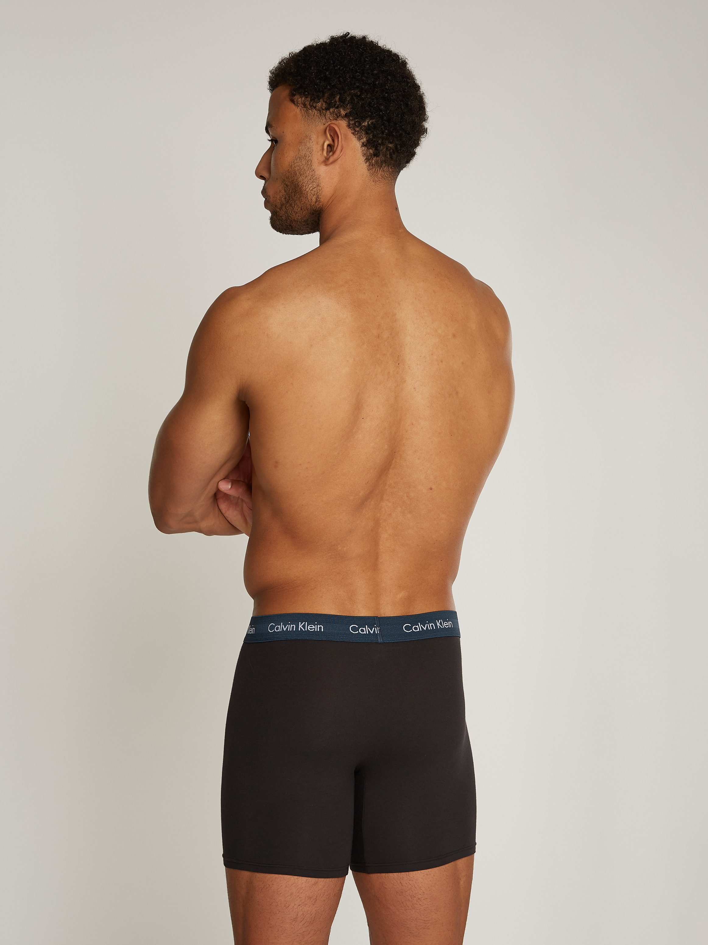 Calvin Klein Boxershort CK lange boxer met langere pijpen (set 3 stuks)