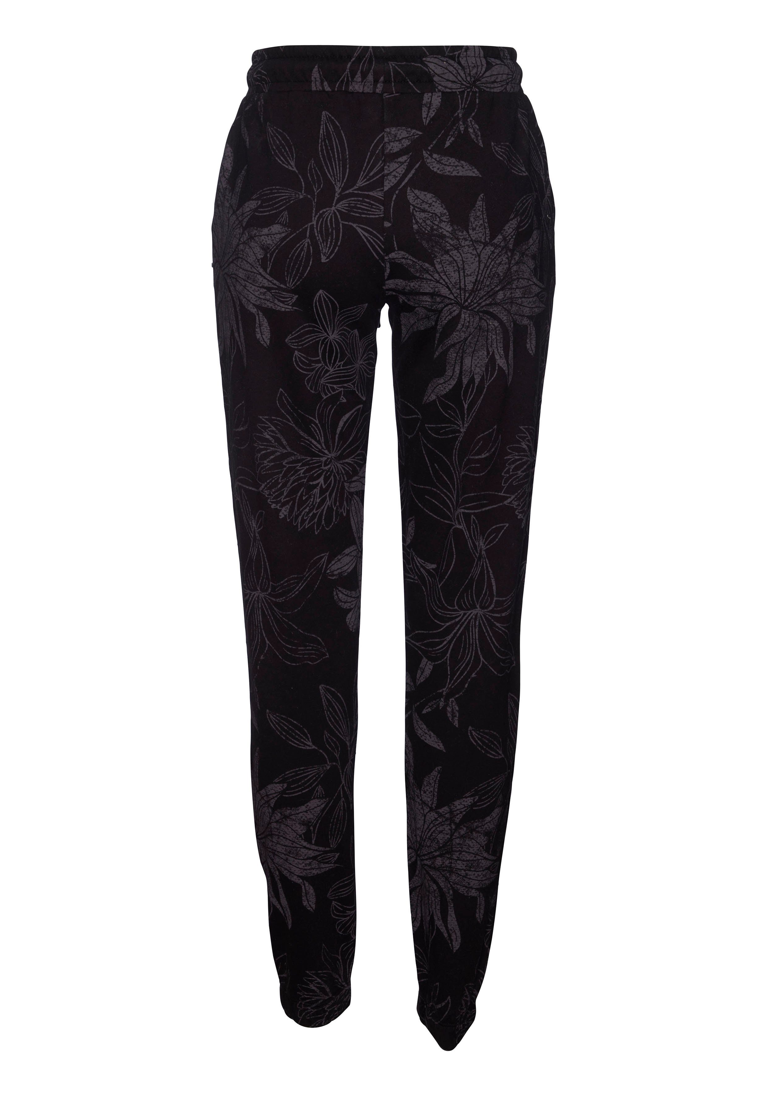 Lascana Loungebroek met bloemen alloverprint, loungepak