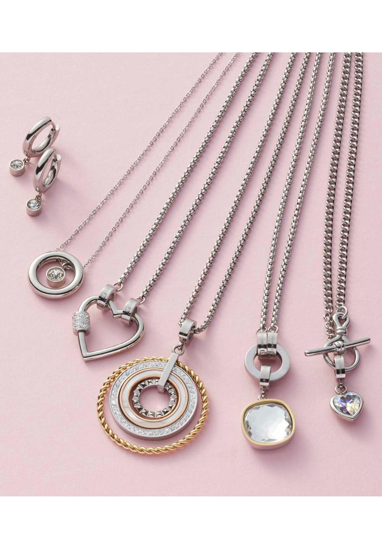 LEONARDO Bedelketting Minou Clip&Mix, 021804 met zirkoon (synthetisch)