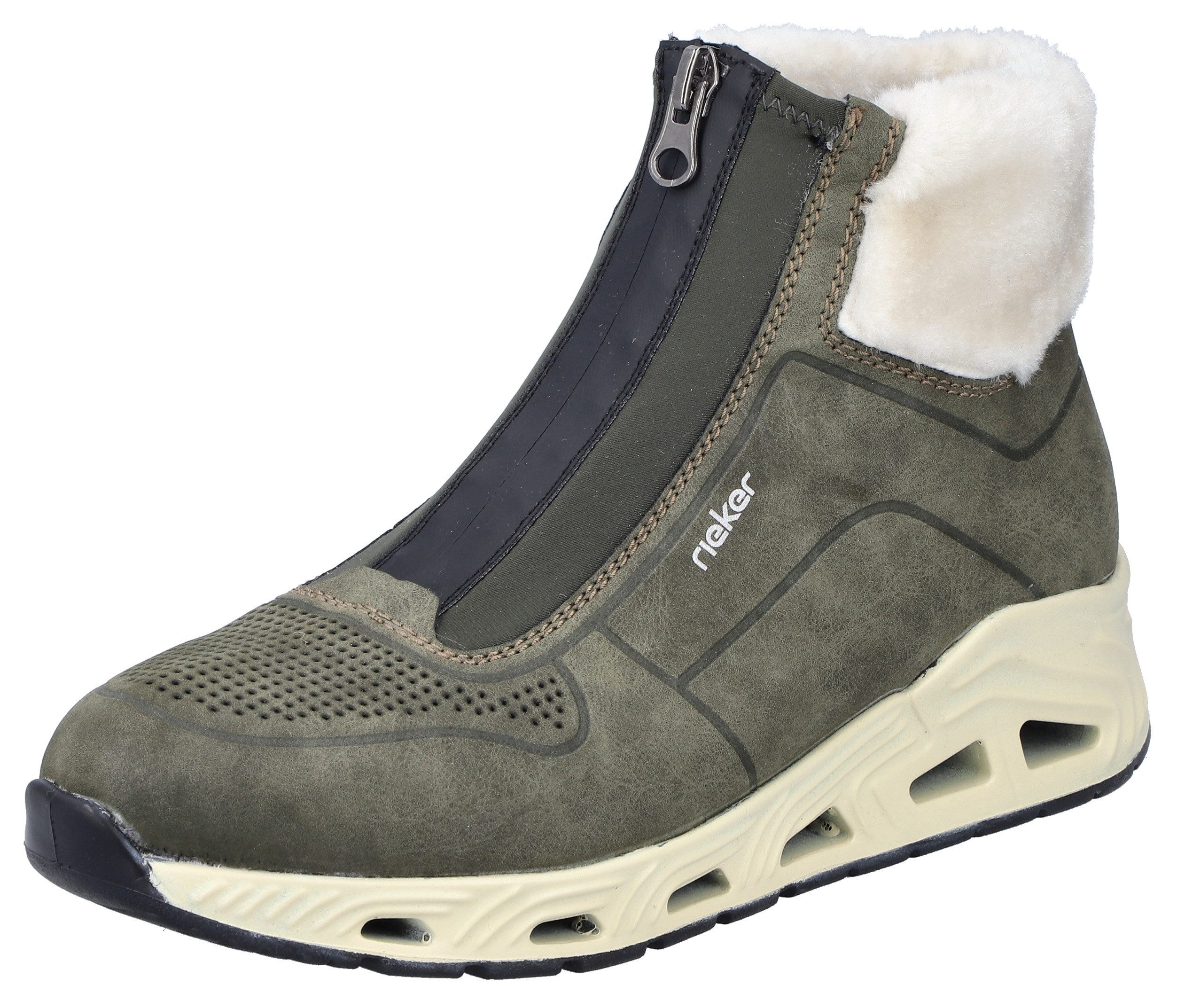 Rieker Sneakers vrijetijdsschoen, instaplaarzen met voorrits