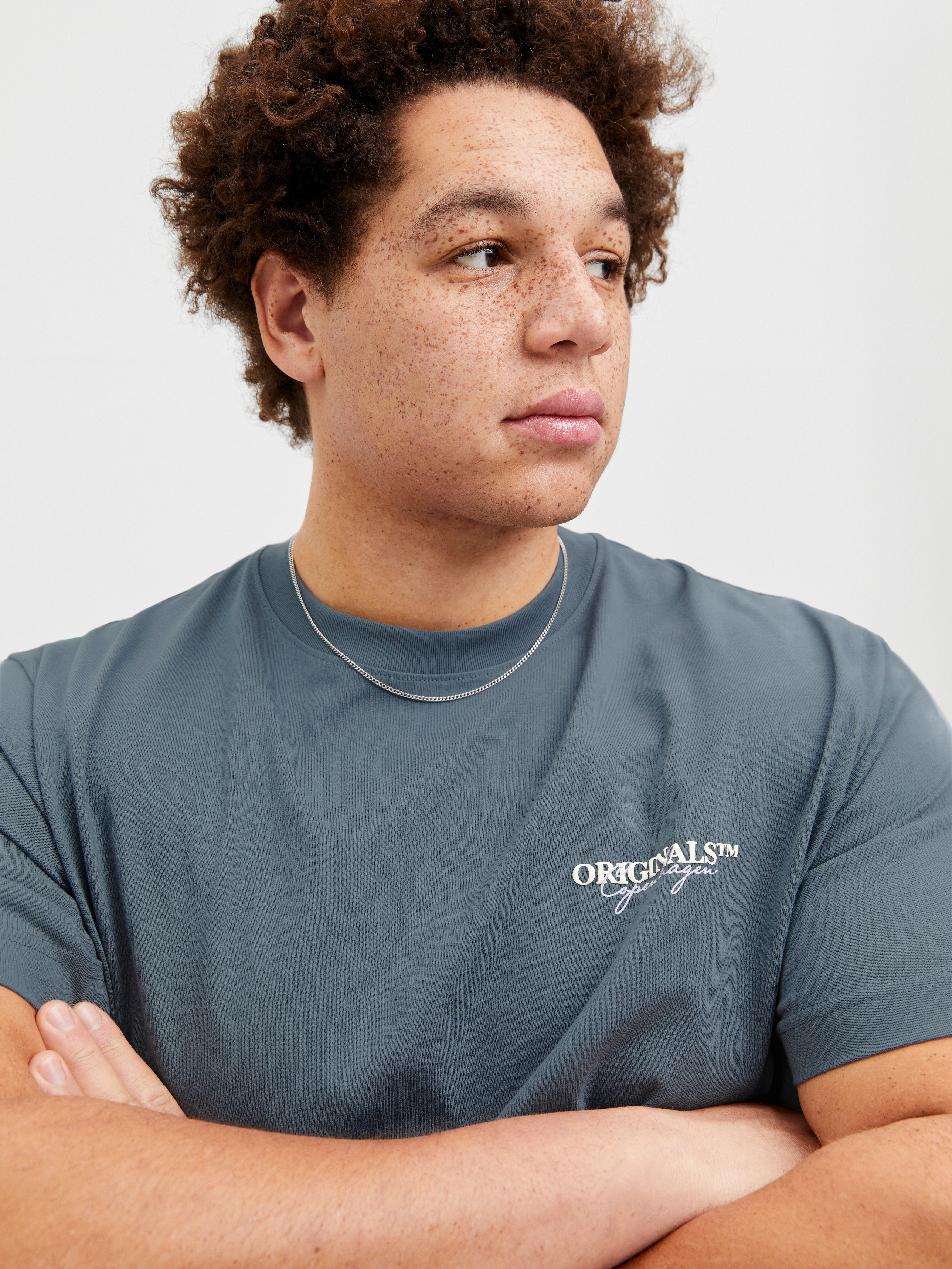 Jack & Jones PlusSize Shirt met korte mouwen JORISLINGTON TYPE TEE SS CREW NECK PLS