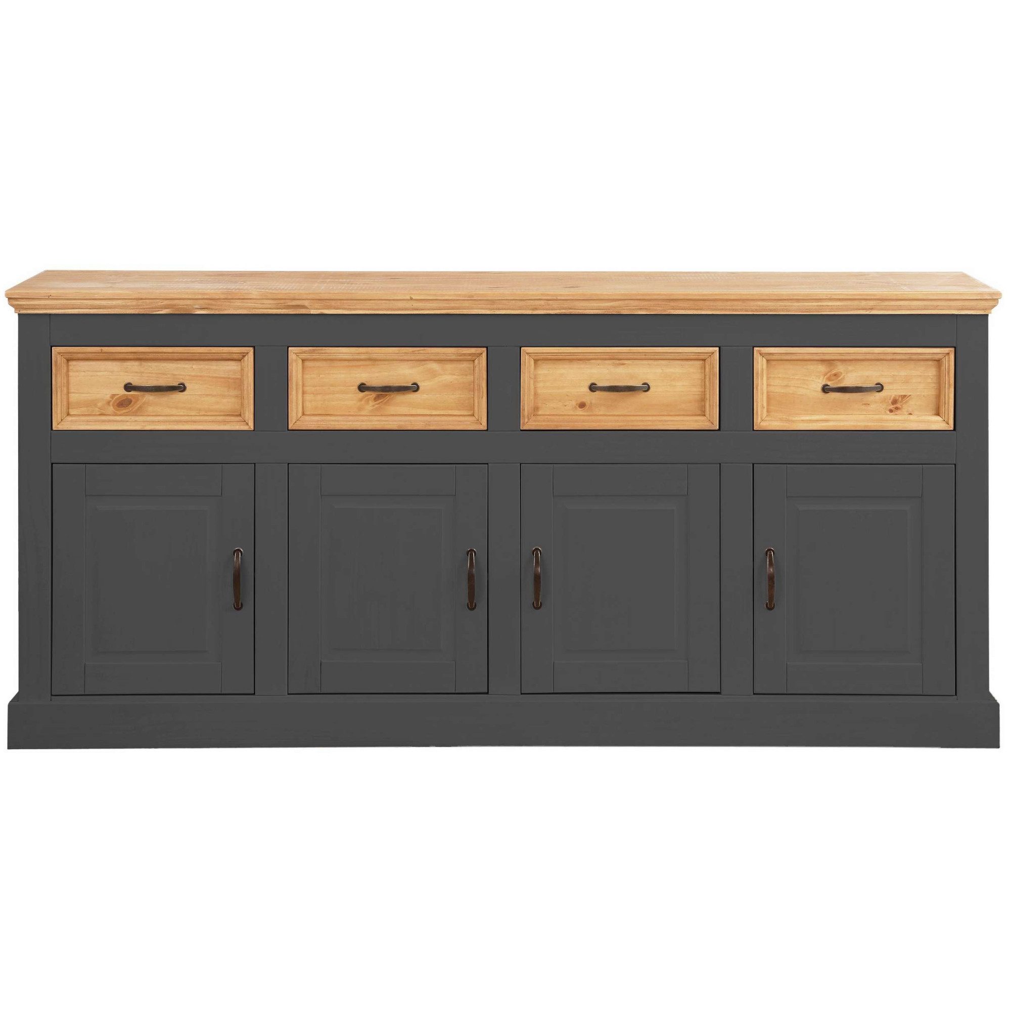 Home affaire Dressoir Selma Commode met 4 deuren en 4 lades. Breedte 192 cm