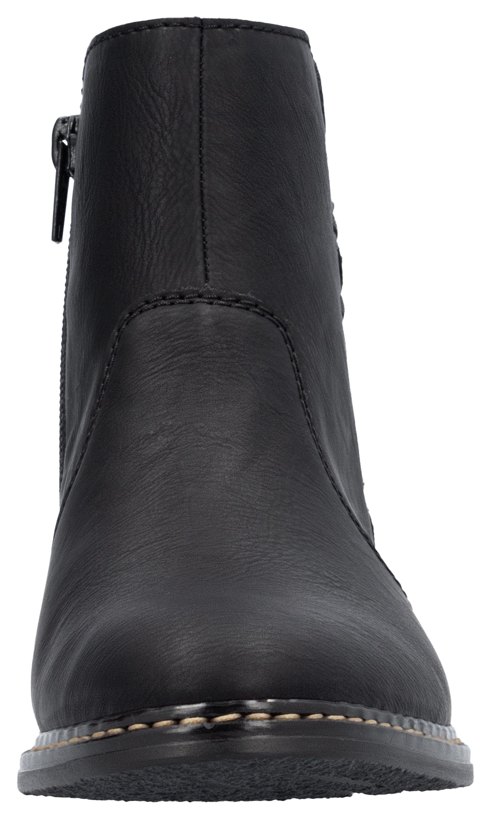 Rieker Laarsjes , ritssluiting-enkellaars, ankleboots met blokhak